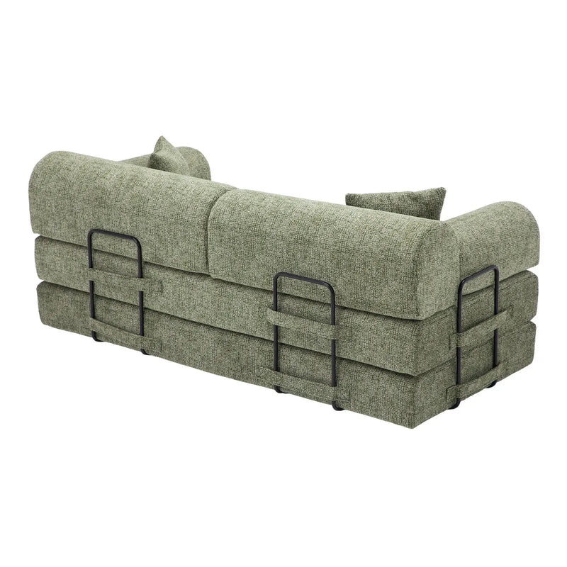 Modern 2 Tone Fabric Convertible Sleeper Sofa Bed by Unique Piece Furniture