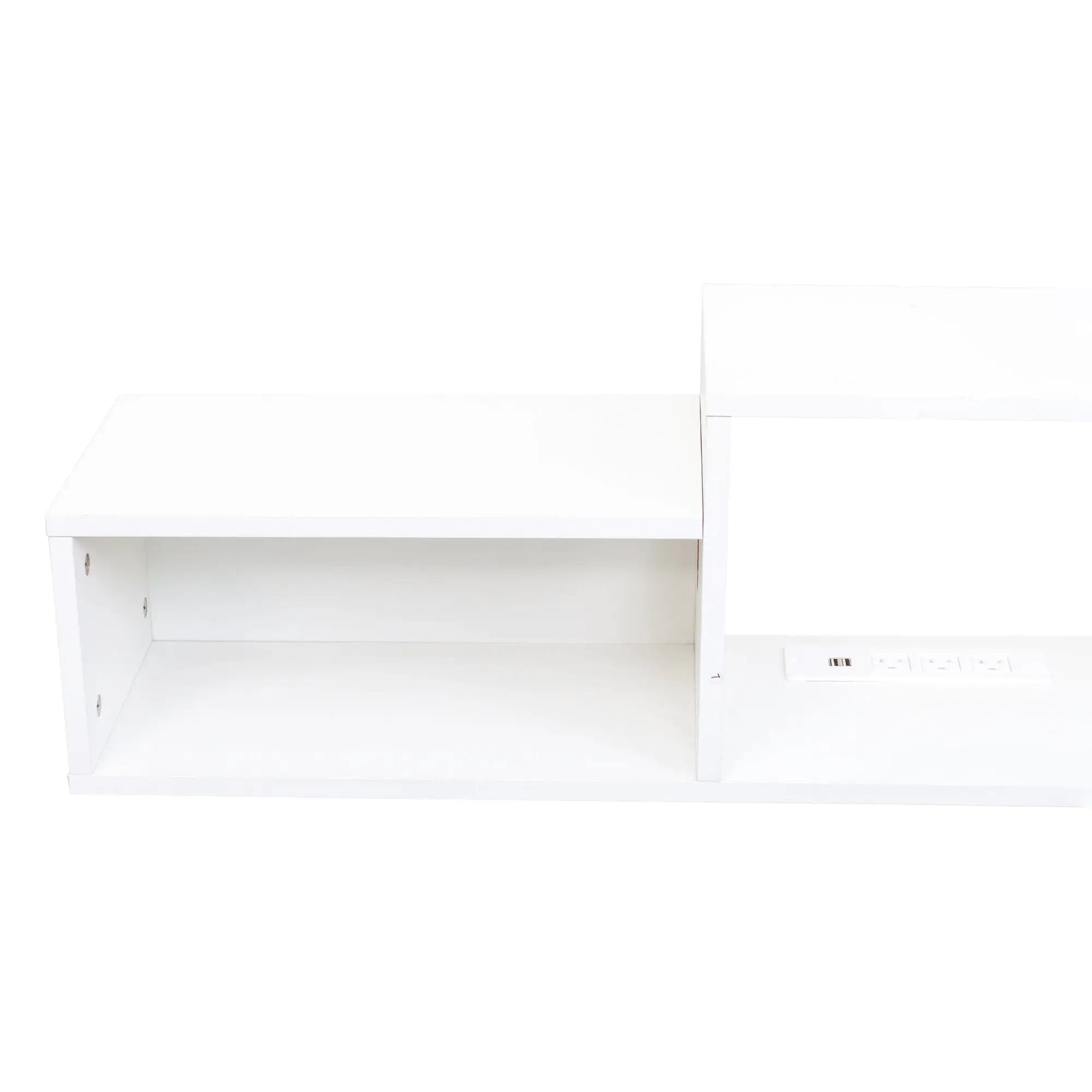 65.35in Wall Mounted Floating TV Stand with 20 Color LEDs and Charging Station by HouseOfZazla