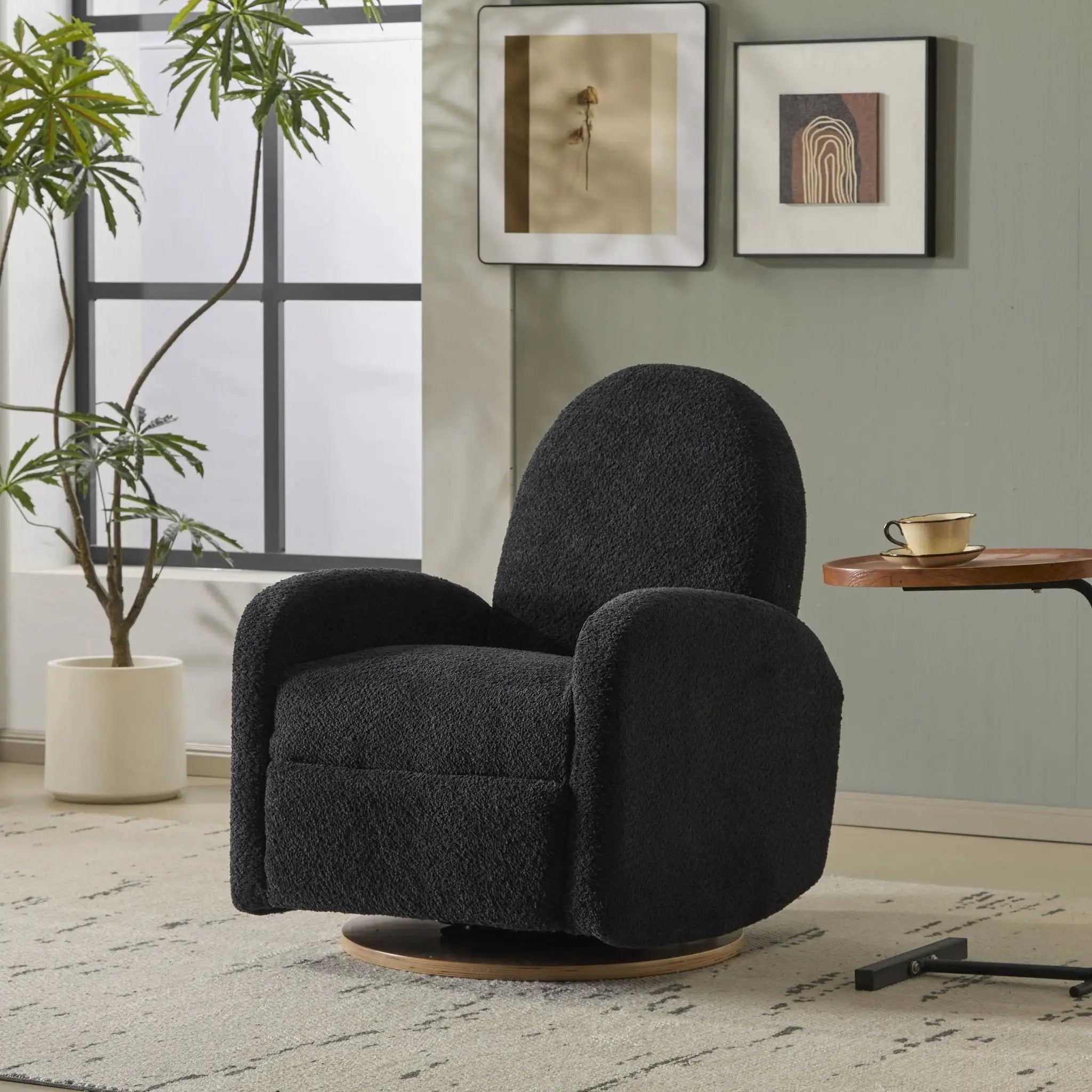 Contemporary 360 Swivel And Glider Recliner Chair by Unique Piece Furniture