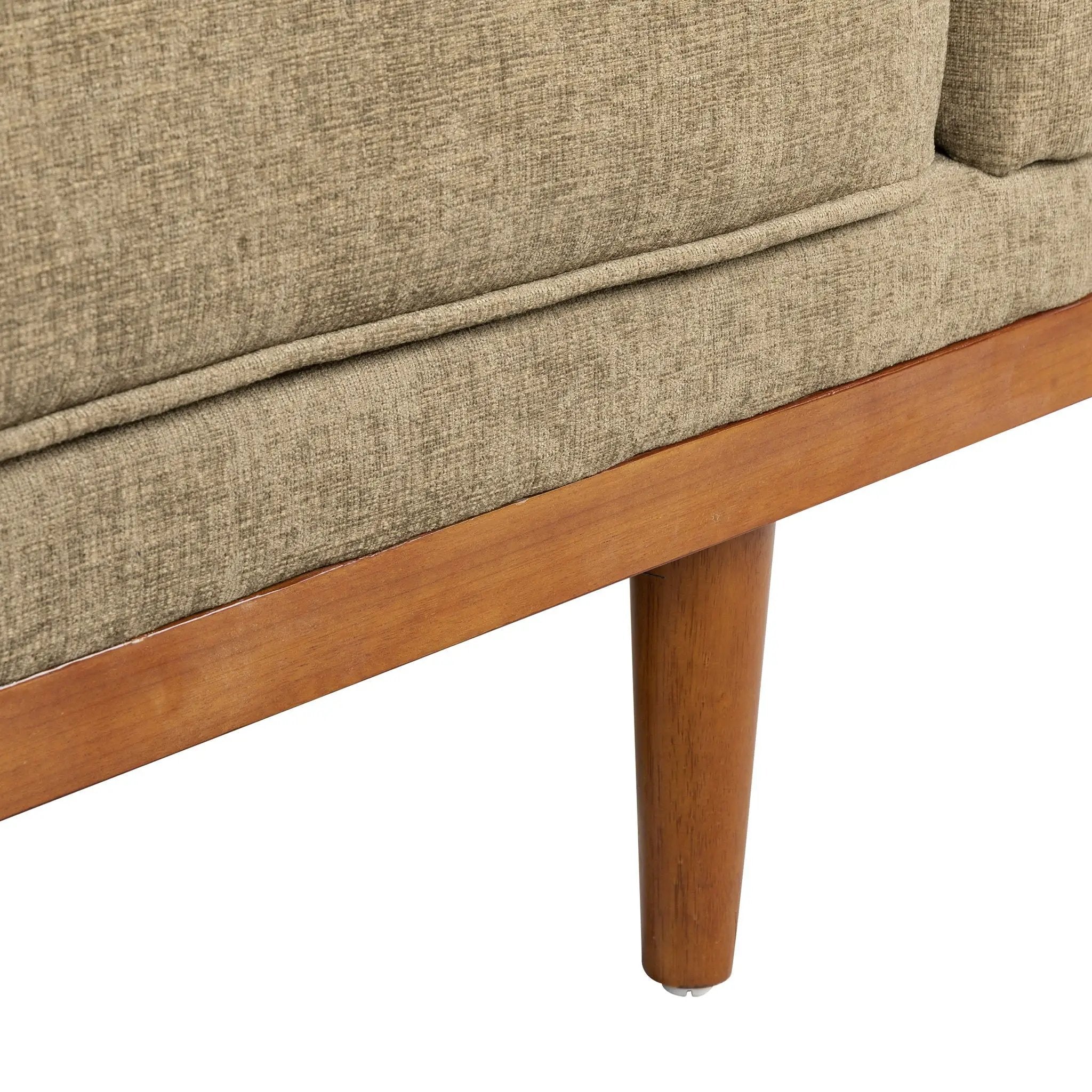 Retro Modern Loveseat With Button Tufted Upholstery by HouseOfZazla