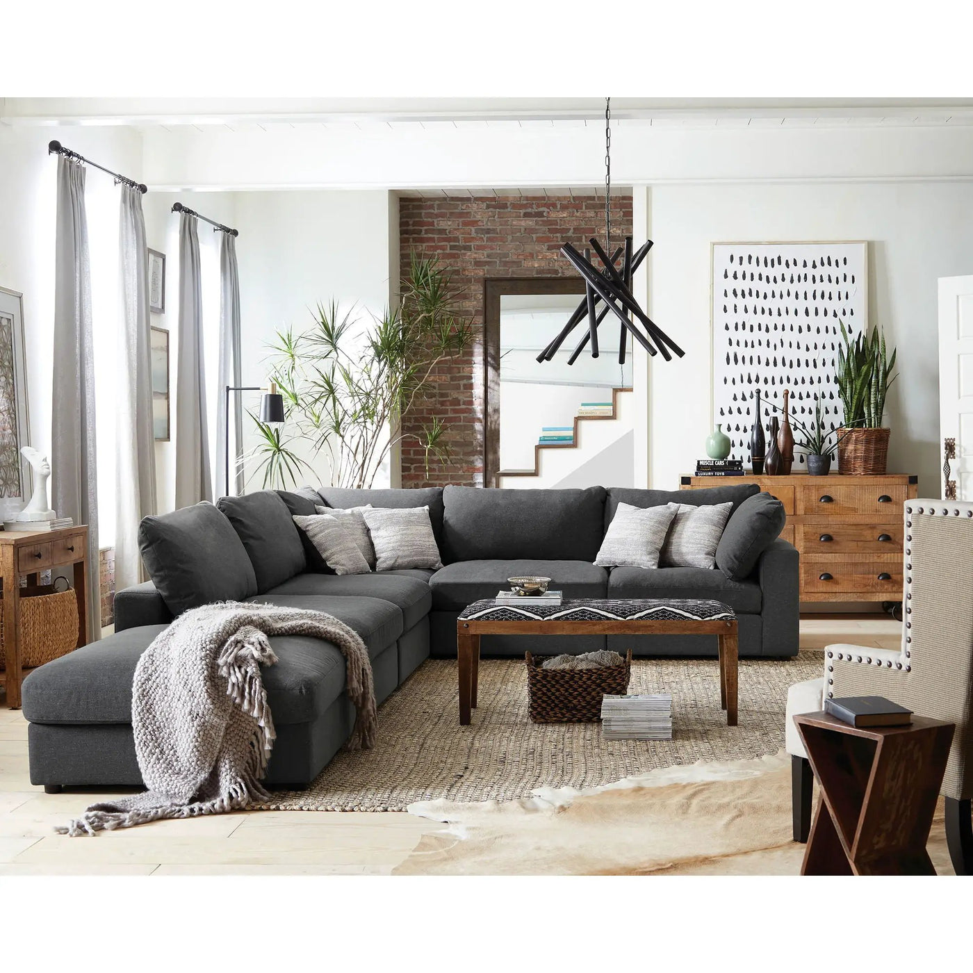 Rhette - Upholstered Sectional by HouseOfZazla