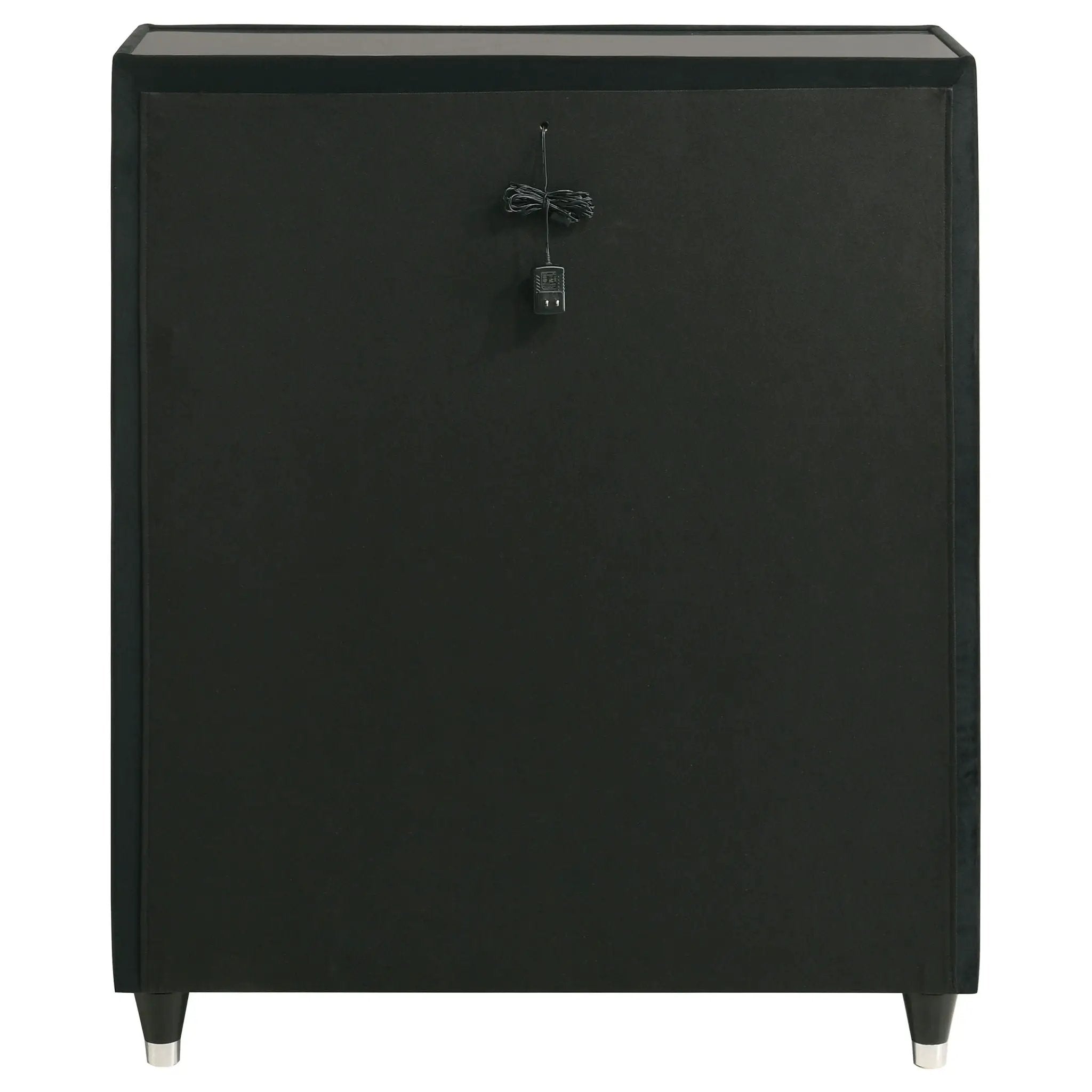 Lorient 5-drawer LED Chest of Drawers Black by Unique Piece Furniture