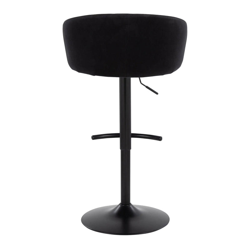 Claire - Contemporary Adjustable Barstool With Swivel With Rounded T Footrest (Set of 2) by Unique Piece Furniture