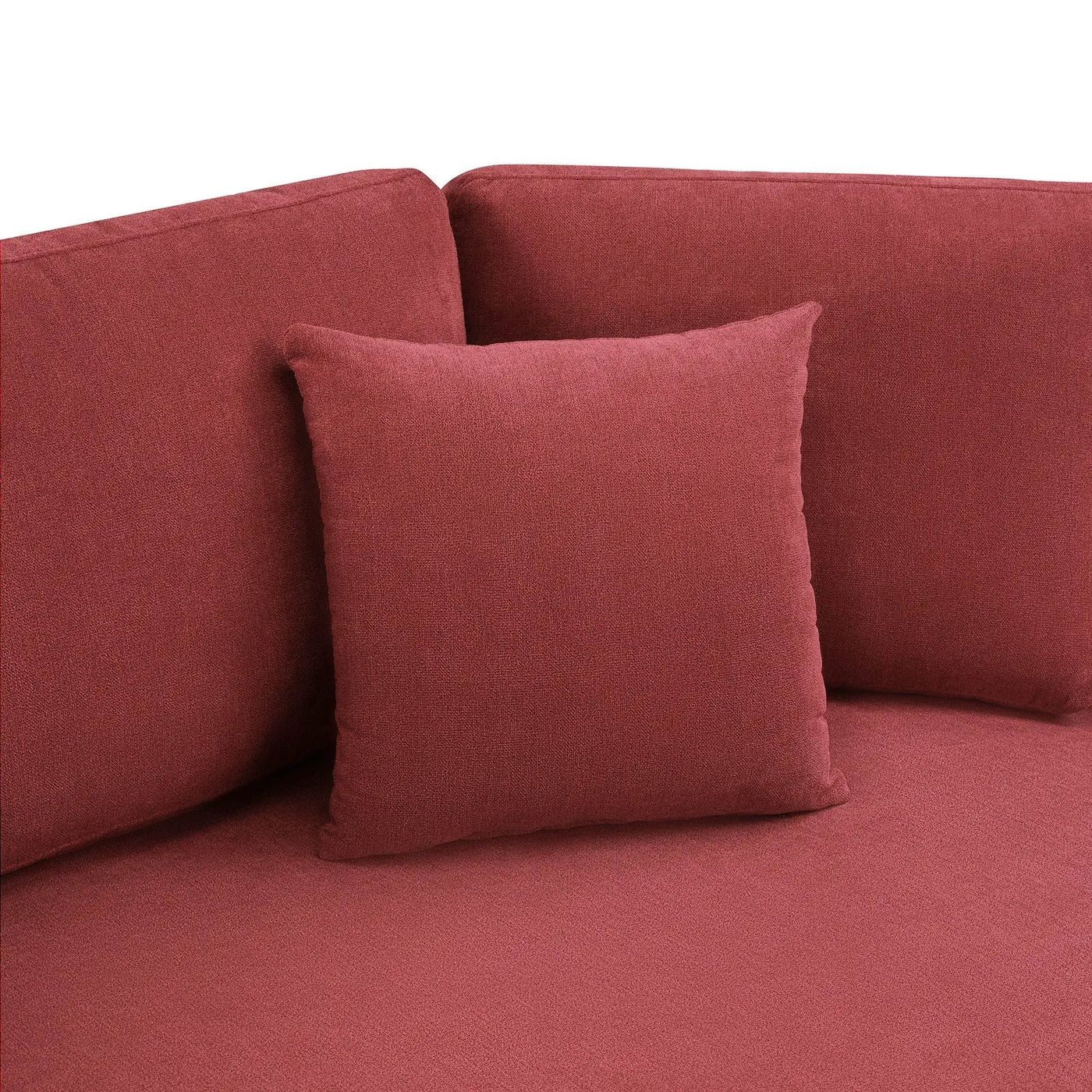 Modern 3 Seater Upholstered Sofa With Curved Design by HouseOfZazla