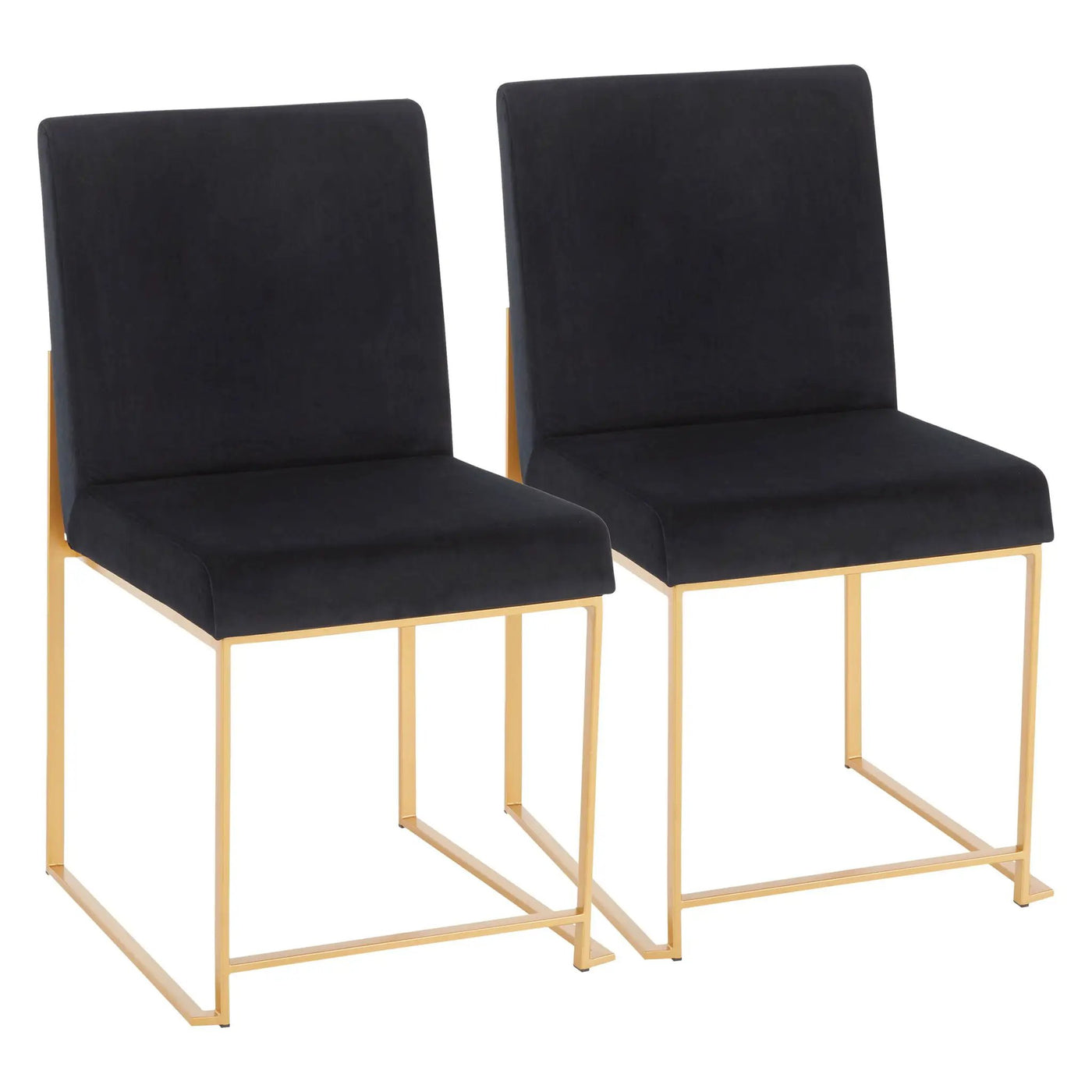 Fuji - Contemporary Stylish Frame, High Back Dining Chair (Set of 2) by HouseOfZazla