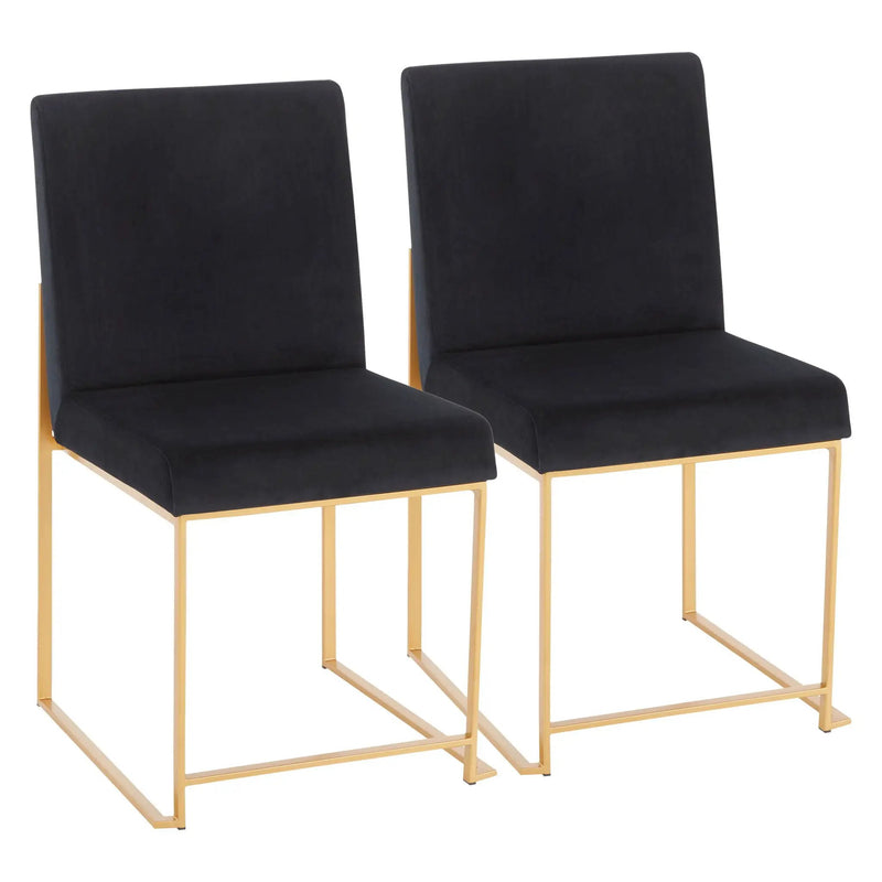 Fuji - Contemporary Stylish Frame, High Back Dining Chair (Set of 2) by Unique Piece Furniture