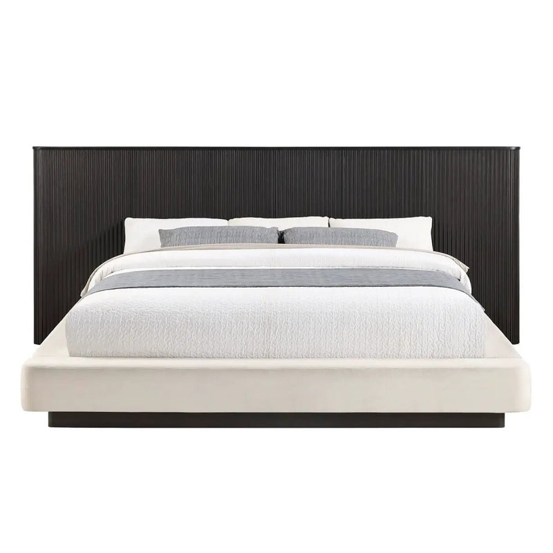 Clayten - Queen Bed - Beige / Espresso by Unique Piece Furniture