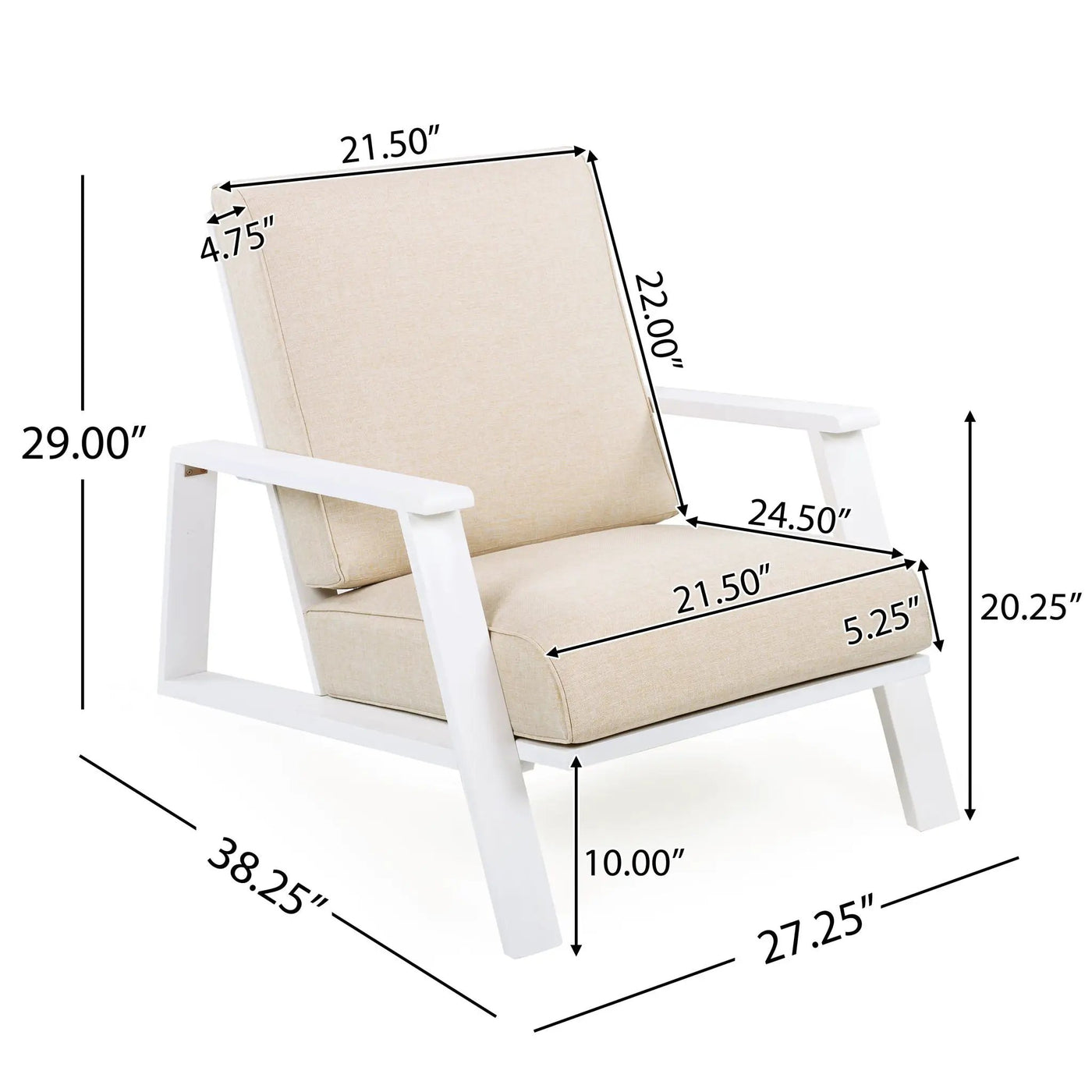 Outdoor Patio Lounge Chair Set of 2 by HouseOfZazla