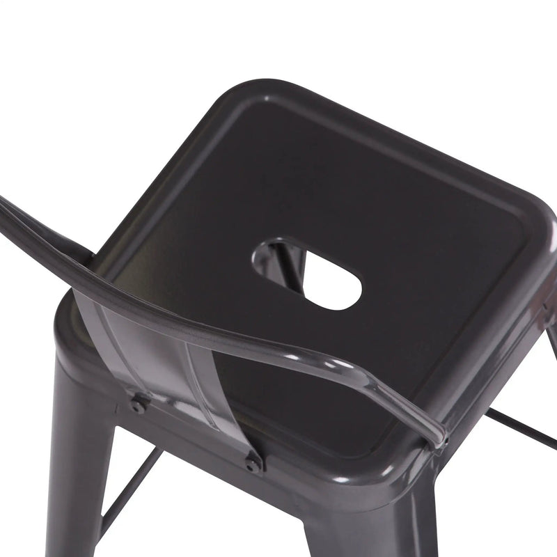 Rayne - Curved Back Metal Stool (Set of 2) by Unique Piece Furniture