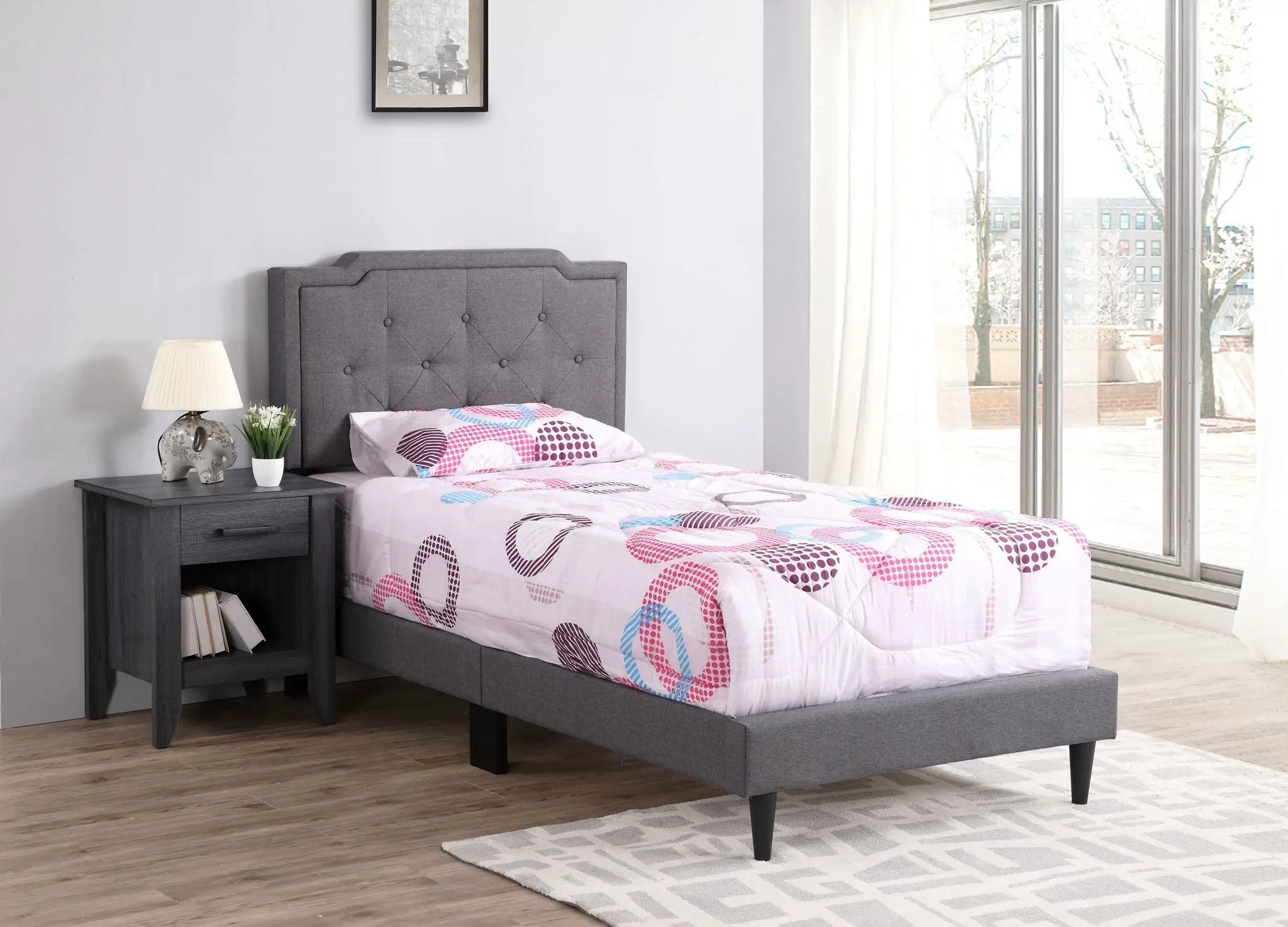 Button Tufted Bed Charming For Cozy Spaces by Unique Piece Furniture