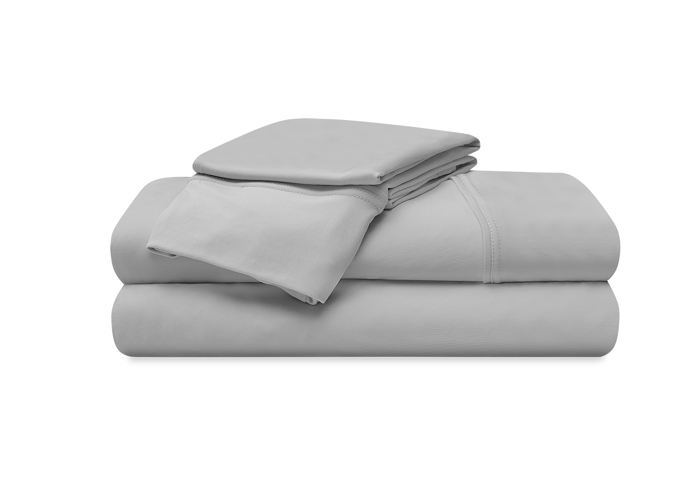 BedGear Vertex Sheet Set, Light Grey, Split King / Split Cal King by HouseOfZazla