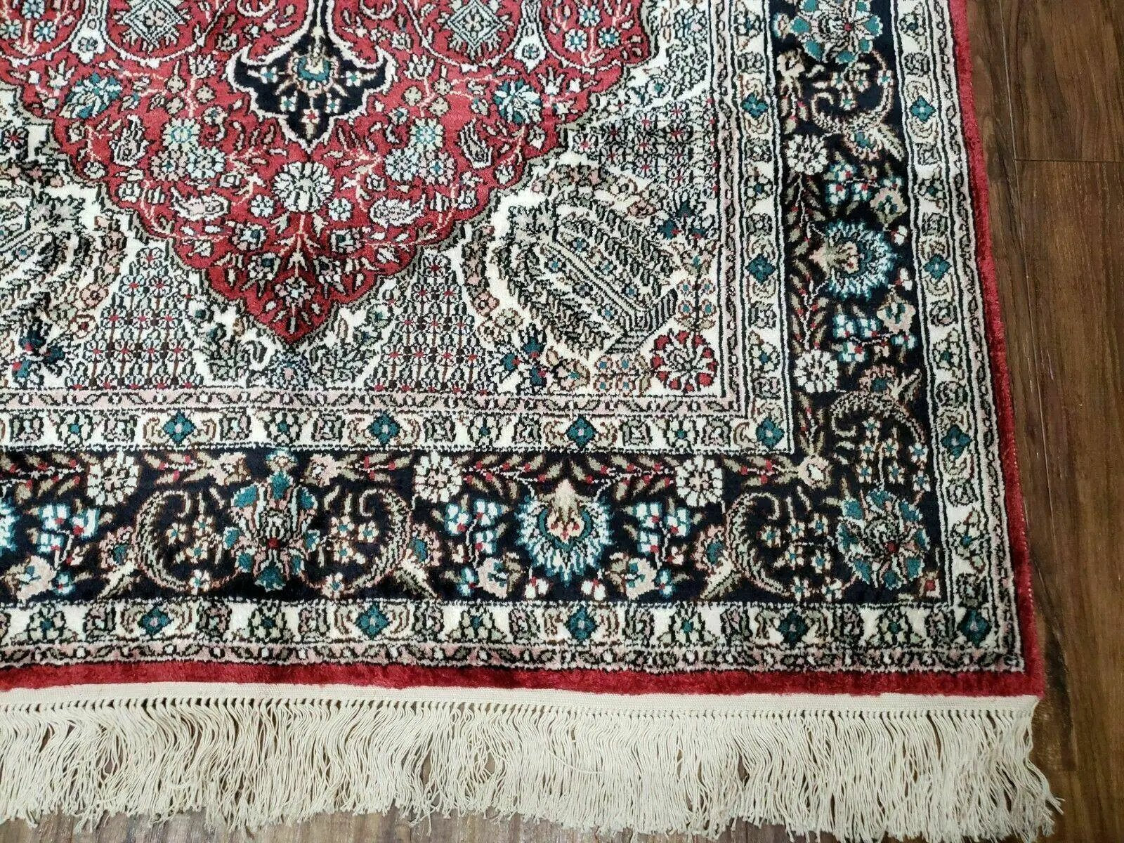 3' X 5' Vintage Fine Handmade India Oriental Kashmir Silk Rug 400 KPSI Wow by Jewel Rugs