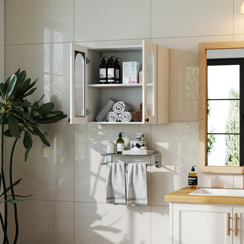 Wall Cabinet with Arched Glass Door and Adjustable Shelves by HouseOfZazla