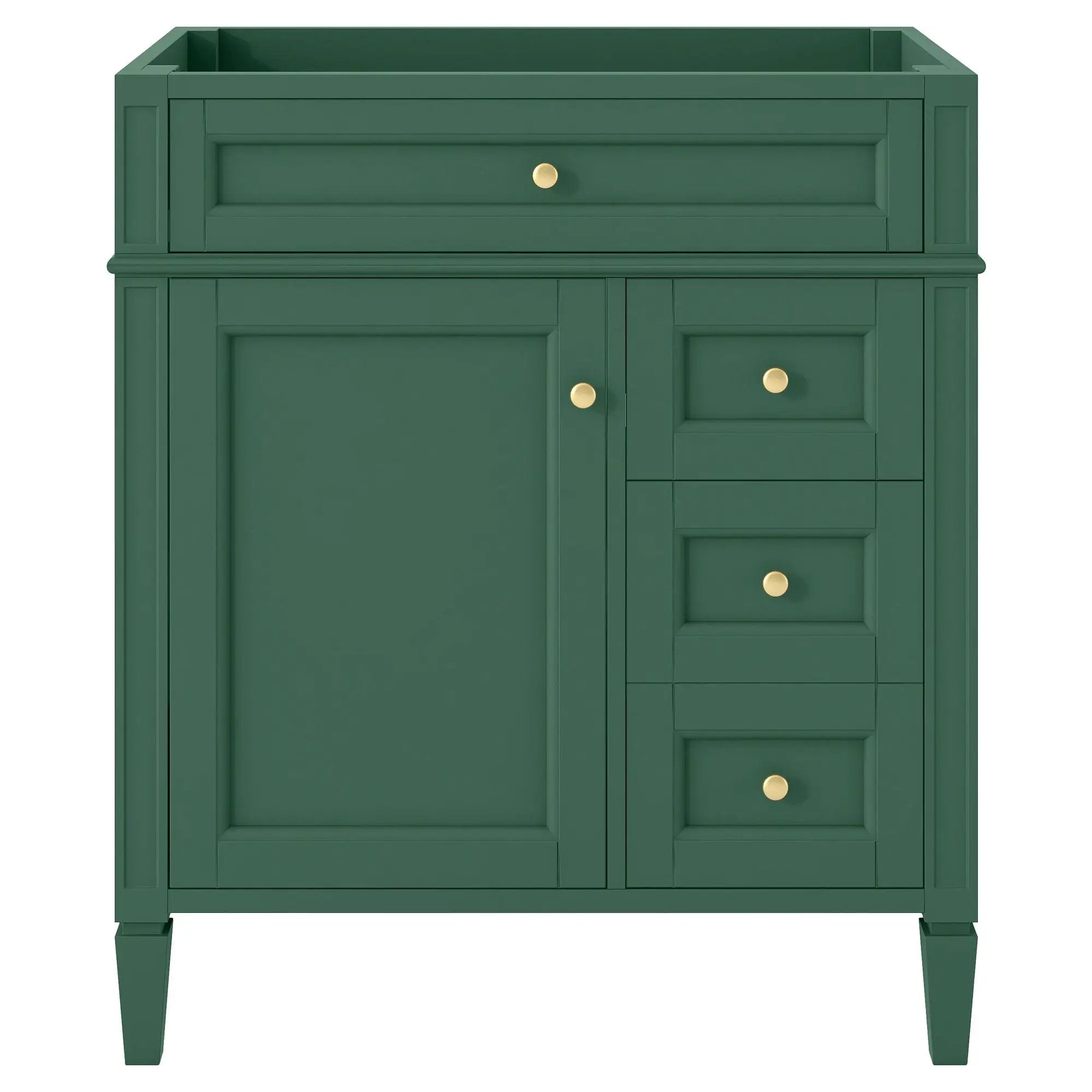 Bathroom Vanity With 2 Drawers And Tip-Out Drawer, Storage Cabinet