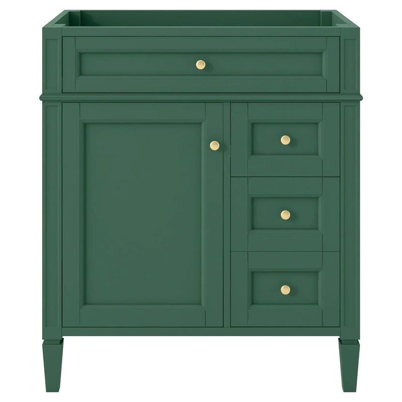 Bathroom Vanity With 2 Drawers And Tip-Out Drawer, Storage Cabinet