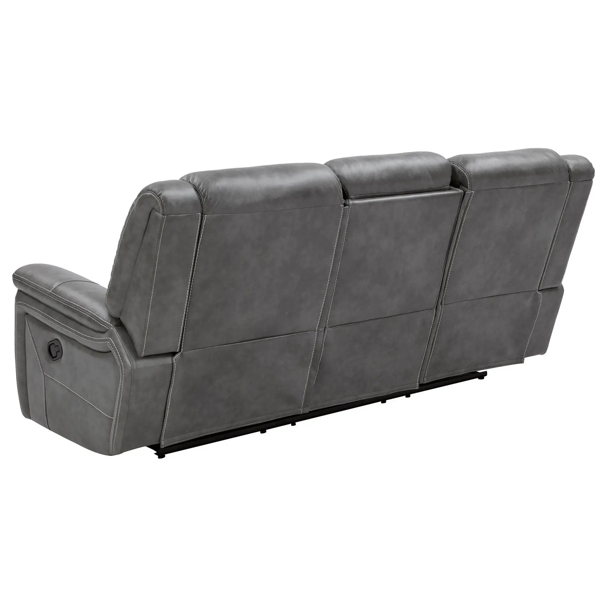 Conrad Upholstered Padded Arm Motion Sofa Grey by Unique Piece Furniture