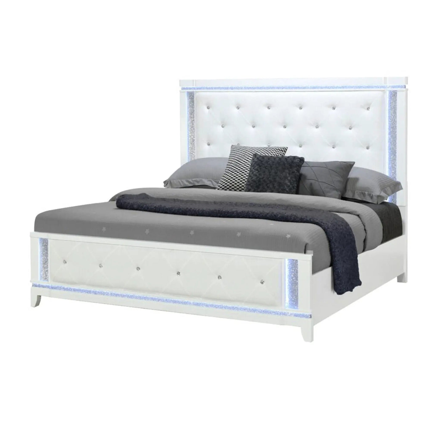 Adalid - Contemporary Bed With LED Lights by Unique Piece Furniture