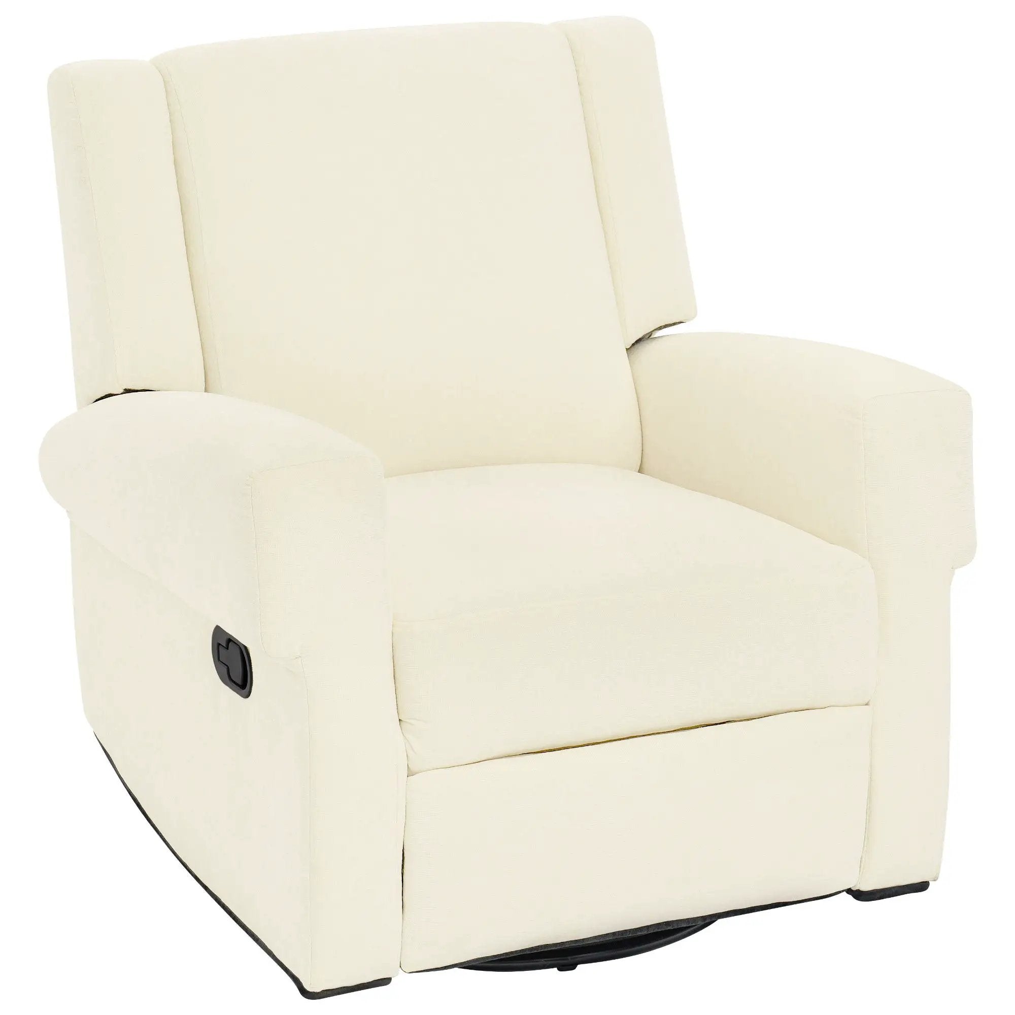 Manual Recliner Chair With Swivel Rocker Function, Dual Recline Angles by Unique Piece Furniture