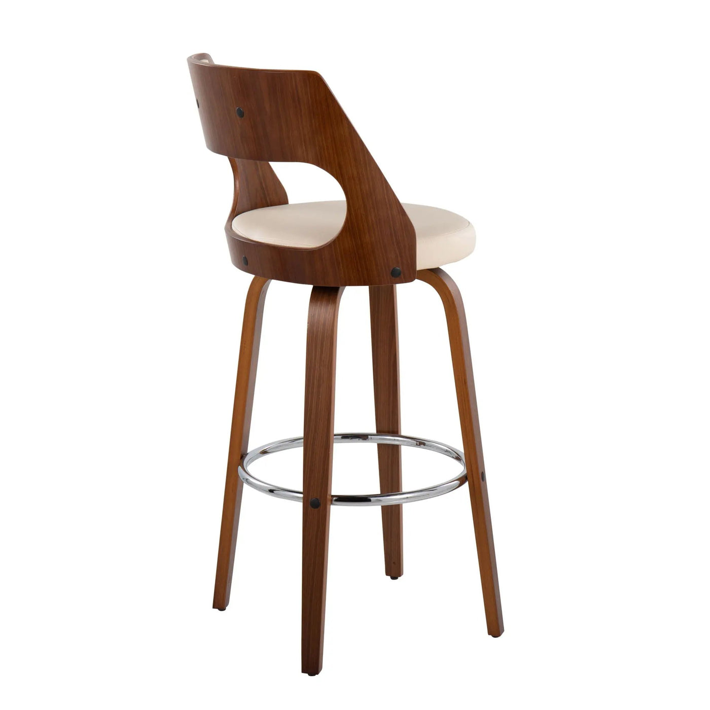 Cecina - Mid-Century Modern Barstool With Swivel (Set of 2) by HouseOfZazla