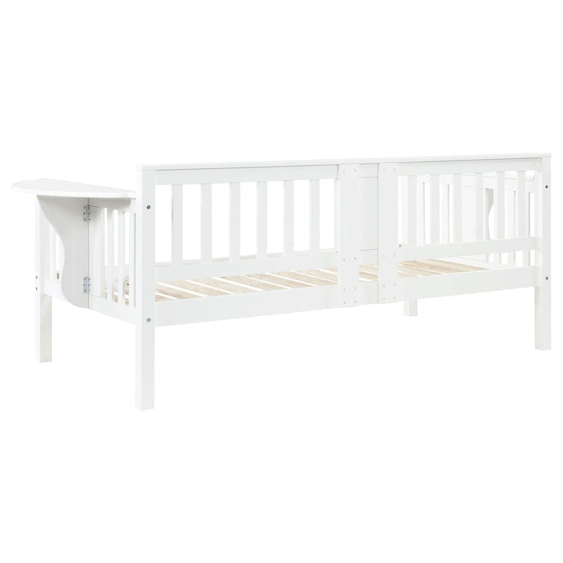 Bethany Wood Twin Daybed with Drop-down Tables White by Unique Piece Furniture