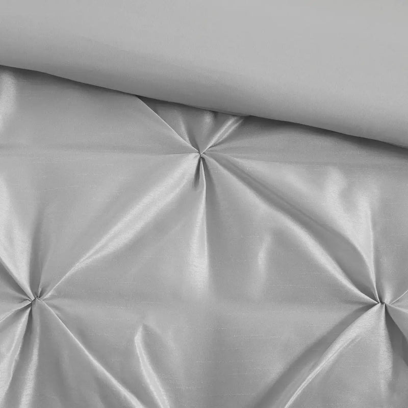 7 Piece Tufted Comforter Set Grey California King by HouseOfZazla