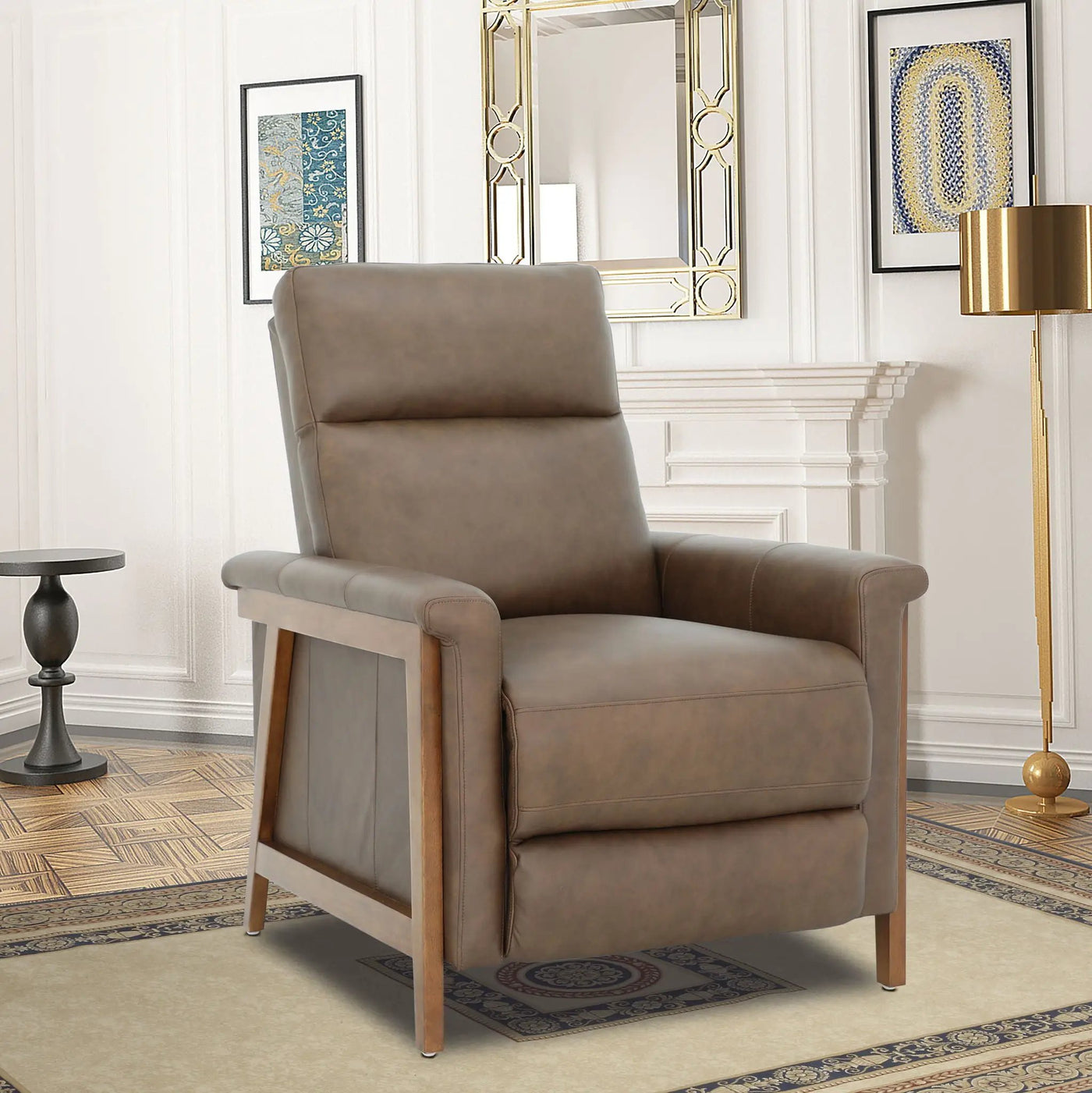 Lewiston - Push Thru The Arm Recliner by Unique Piece Furniture