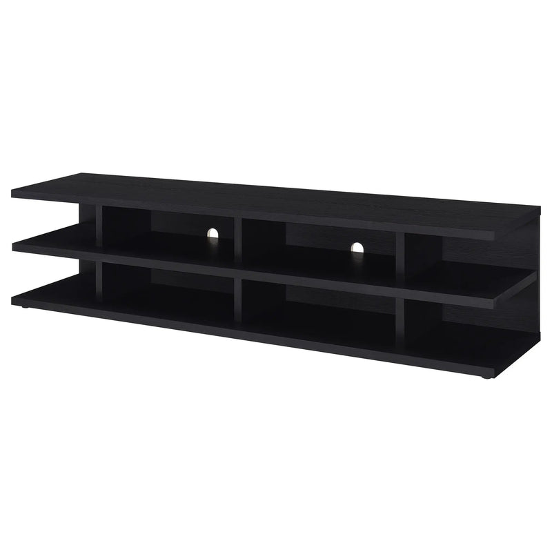 Cartmill 78-inch 2-tier TV Stand Media Console Black by Unique Piece Furniture