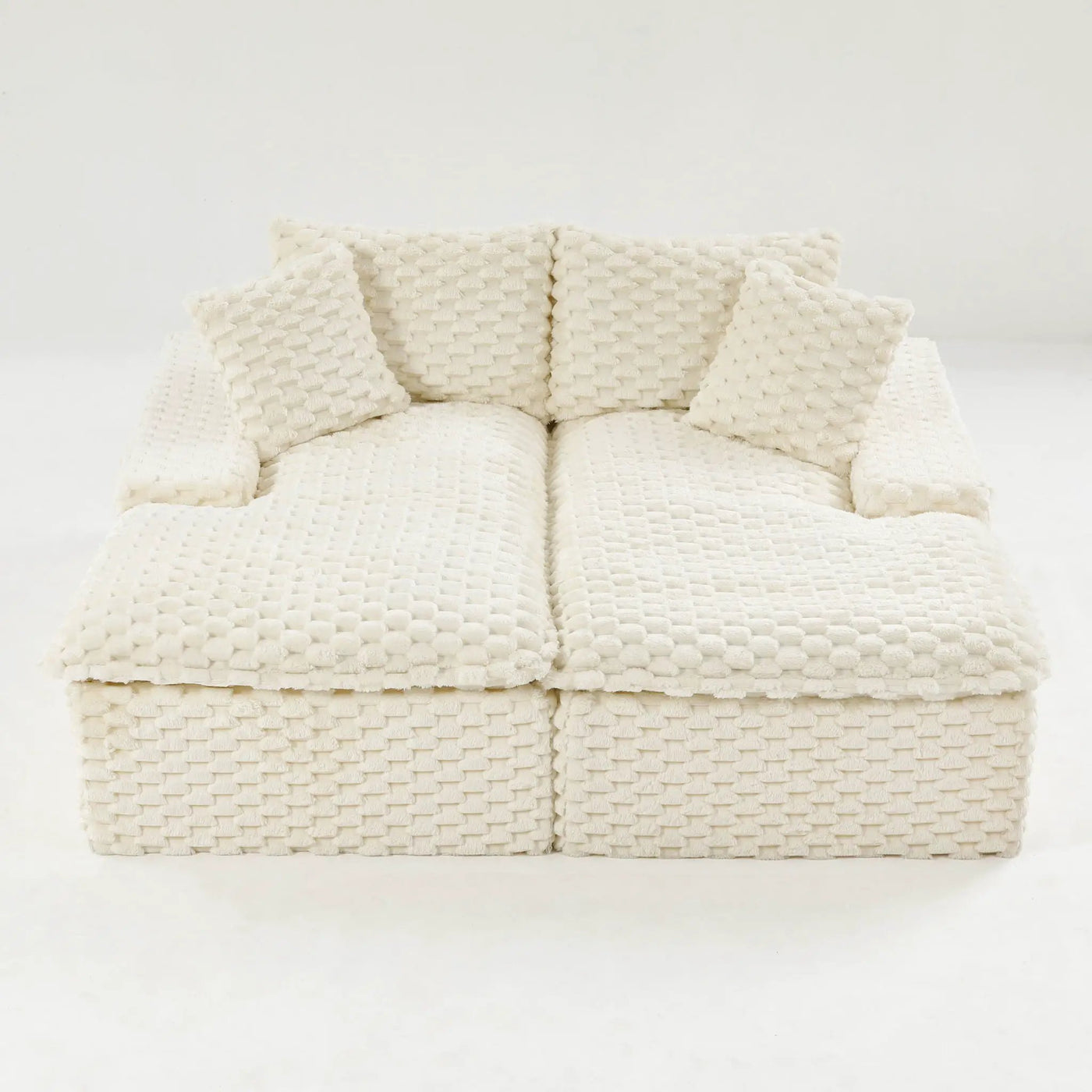 Double Chaise Lounge With Full Compressed Sponge by HouseOfZazla