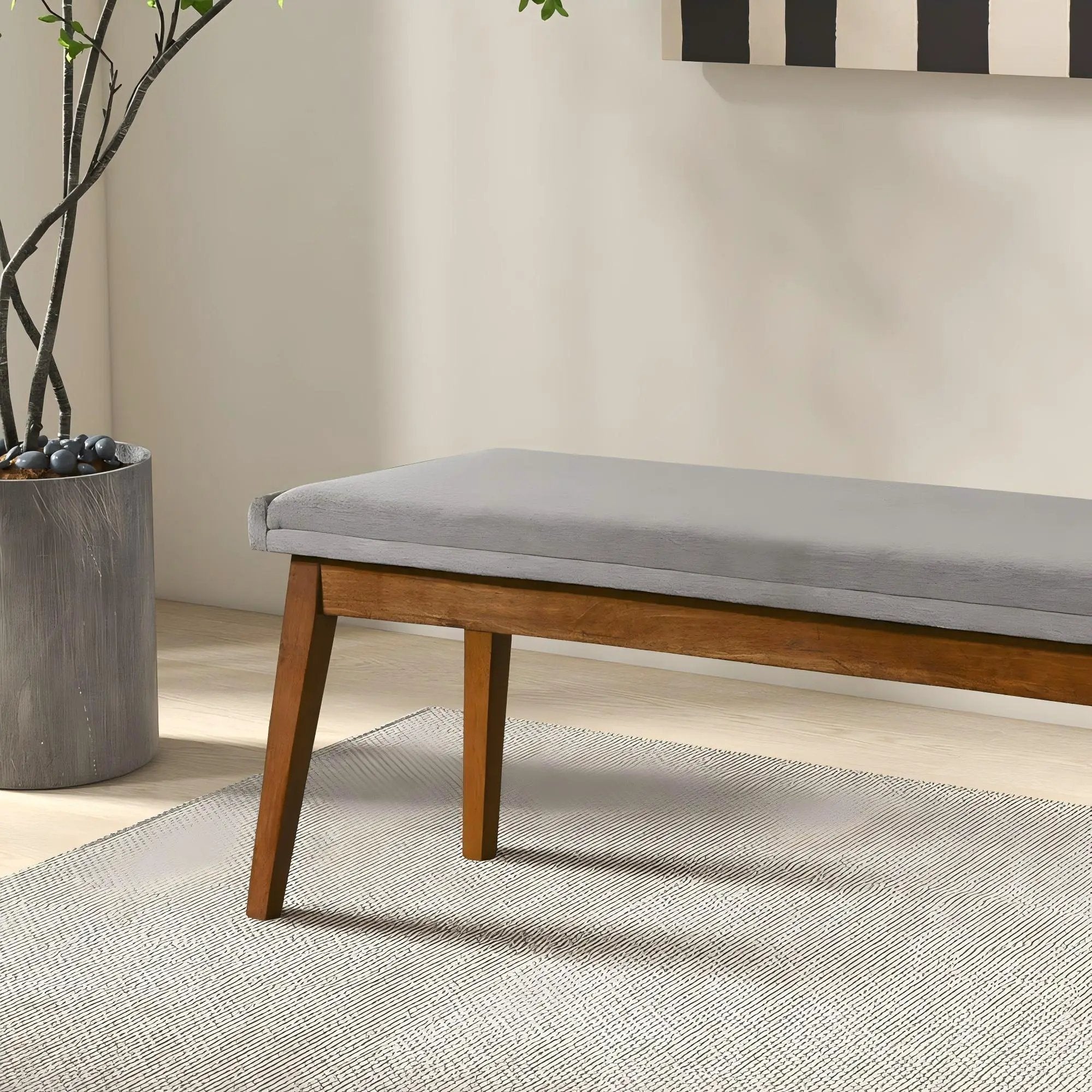 Warren - Bench - Ash Gray by HouseOfZazla