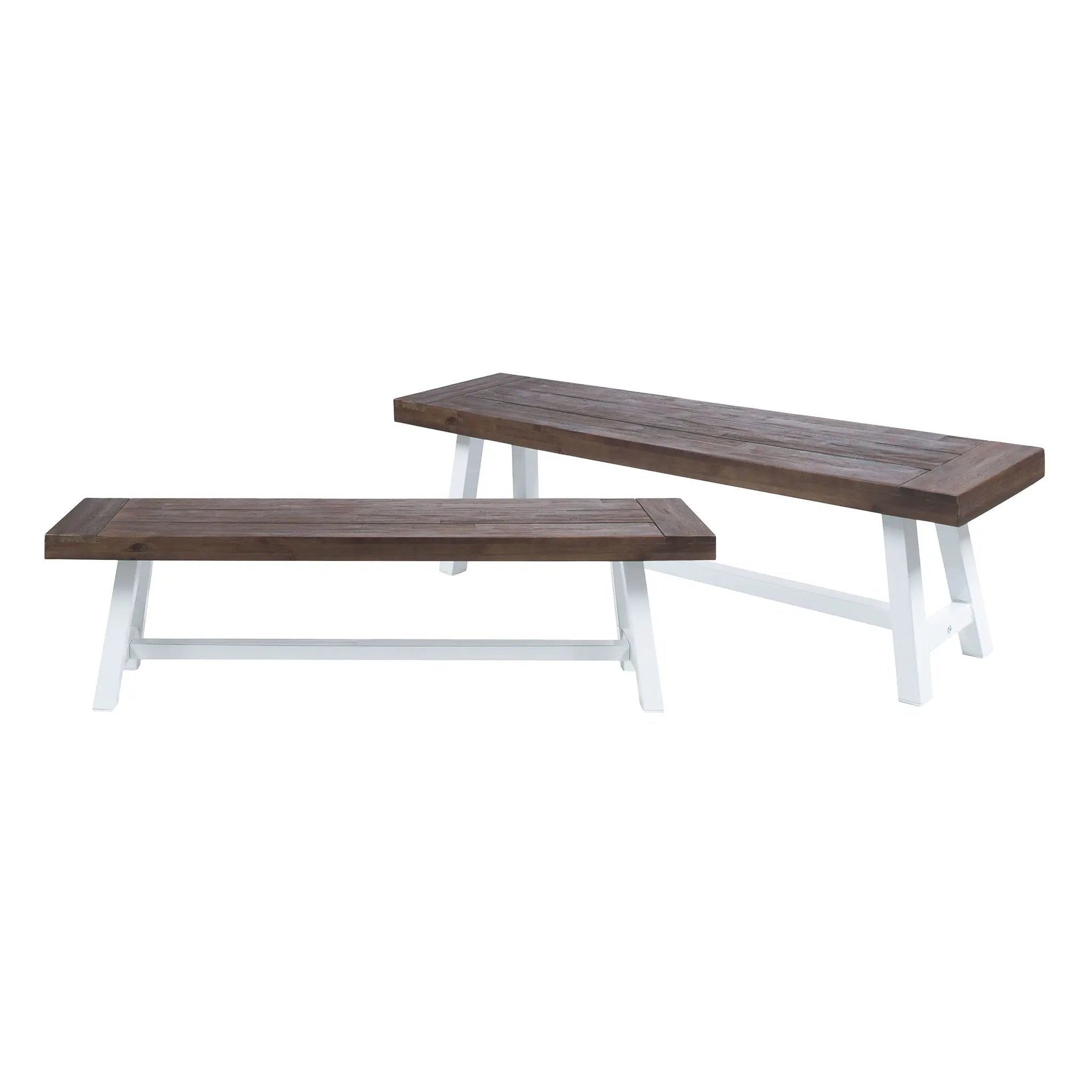 Tranquilizer Outdoor Acacia Wood Bench With Slat Panel Design by HouseOfZazla