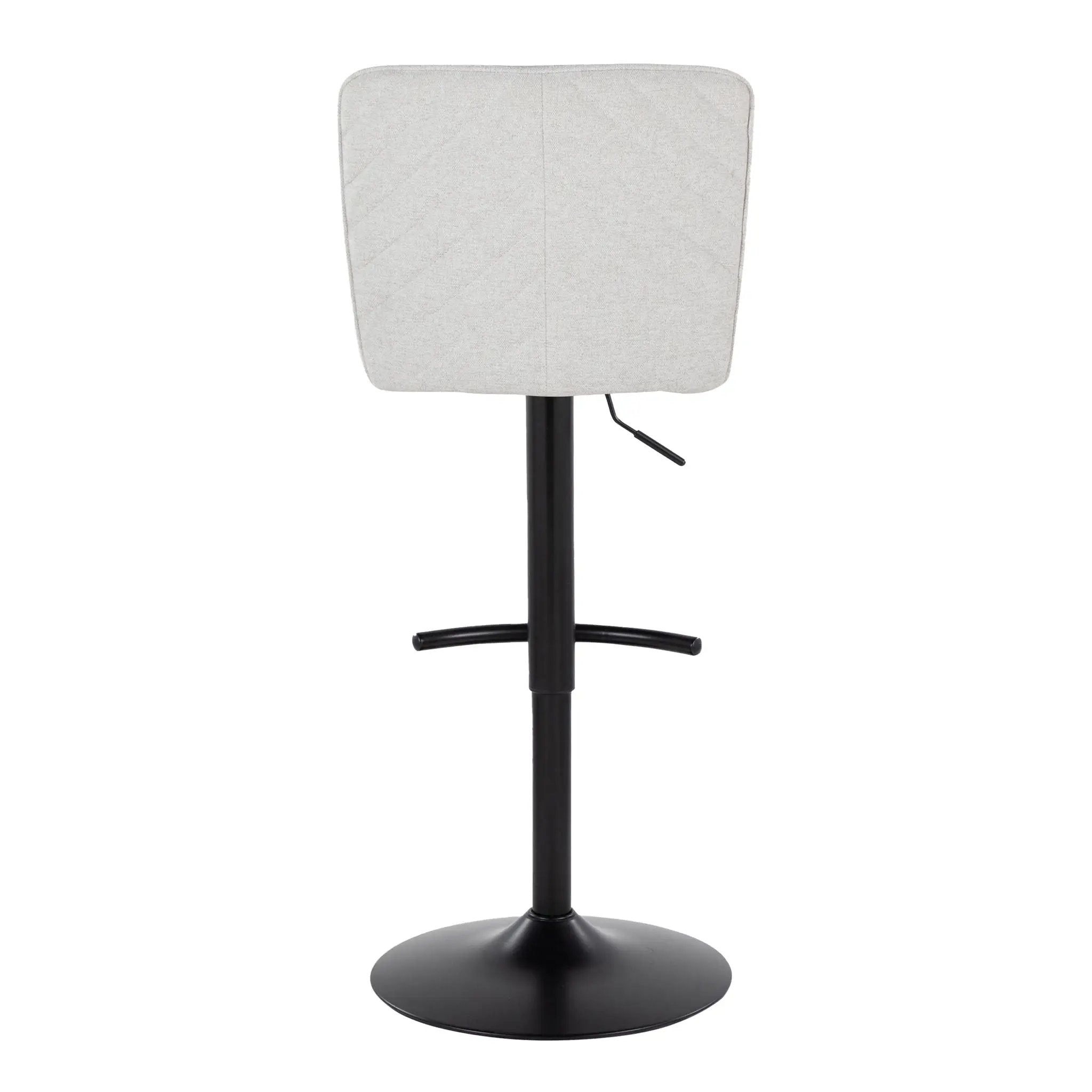 Henry - Contemporary Adjustable Barstool & Swivel With Rounded T Footrest (Set of 2) by Unique Piece Furniture