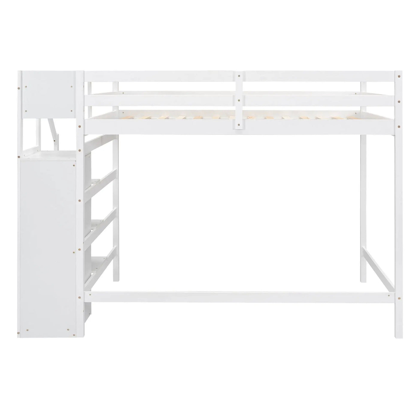 Loft Bed With Built In Storage Wardrobe And Staircase by HouseOfZazla