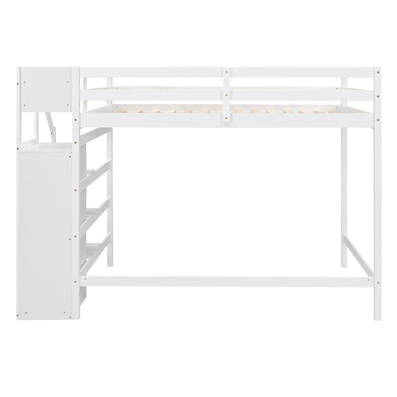 Loft Bed With Built In Storage Wardrobe And Staircase