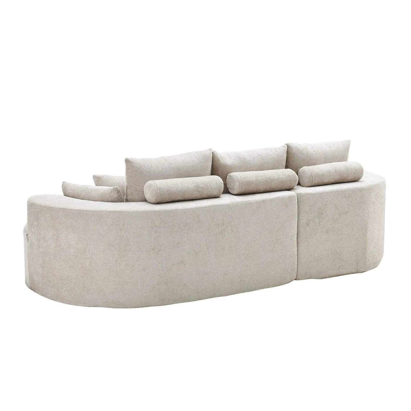 2 Piece Fabric Cloud Curved Sectional Sofa With Chaise by HouseOfZazla