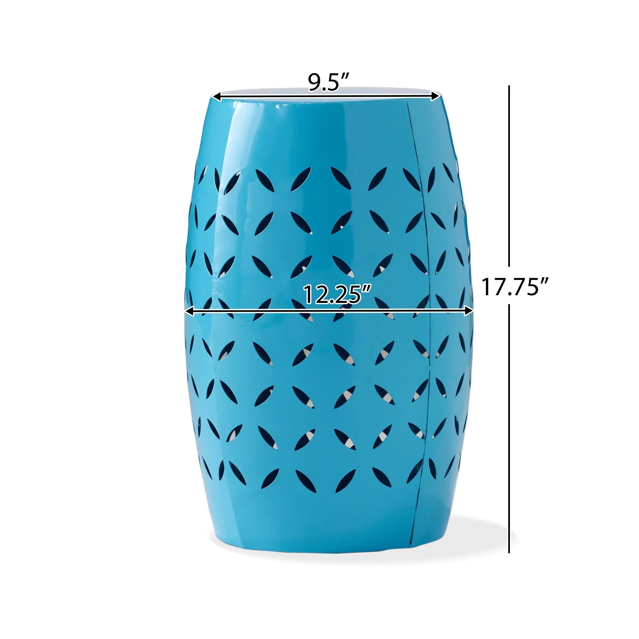 Lilac 12" Accent Side Table with Cylindrical Design by HouseOfZazla