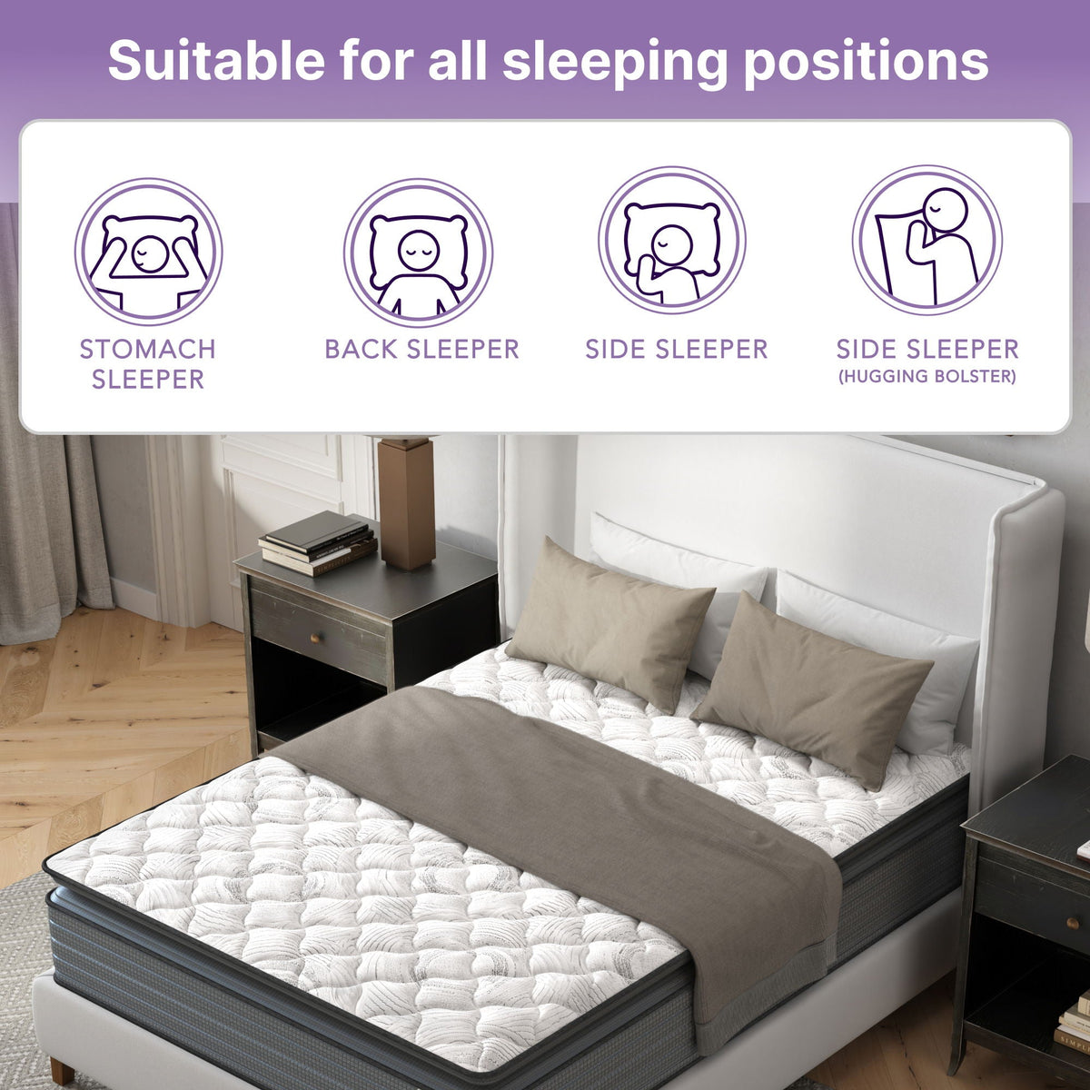 Isabella - 14" Hybrid Pillow Top Mattress, photo 2 of 7