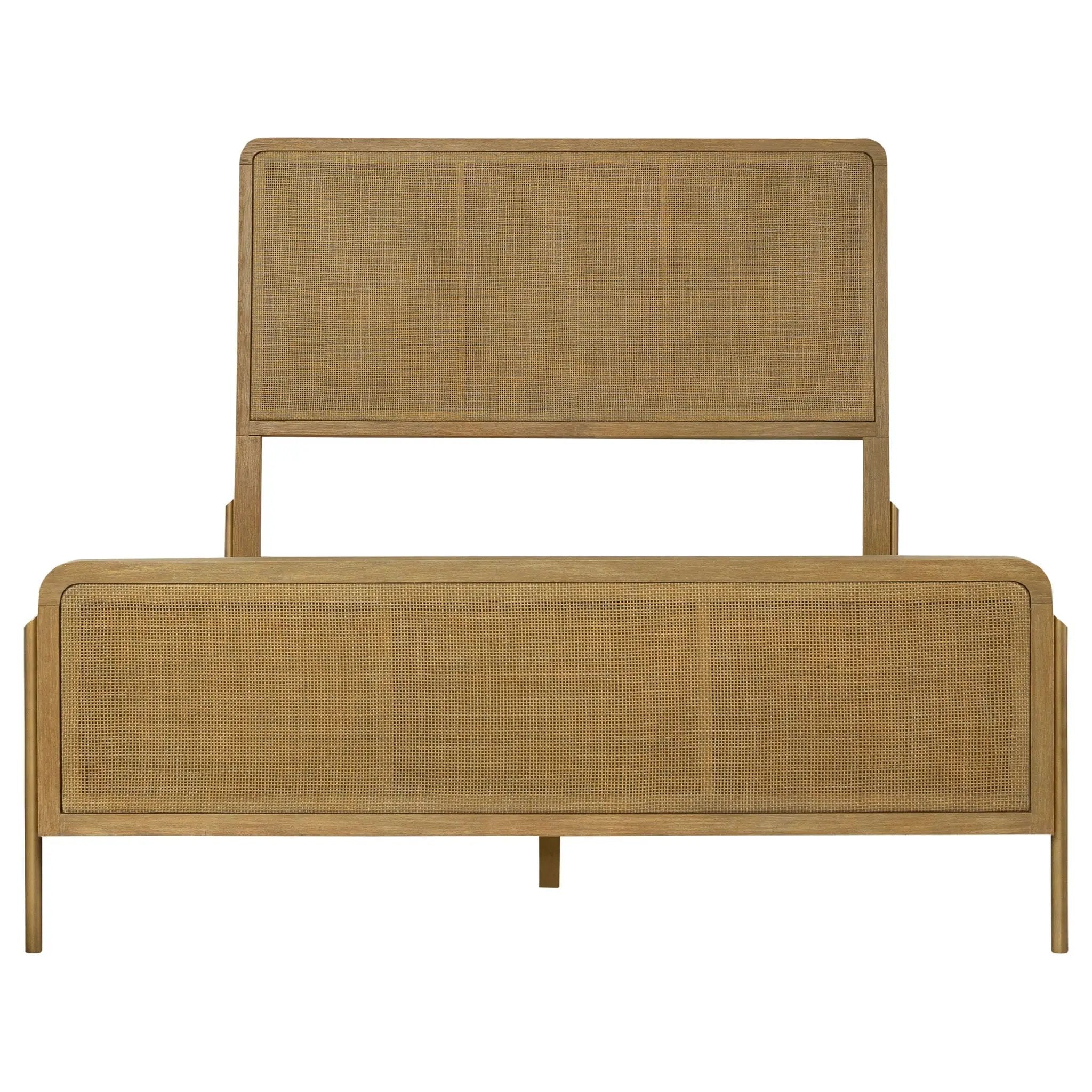 Arini 5-piece Queen Bedroom Set Sand Wash and Natural Cane by Unique Piece Furniture