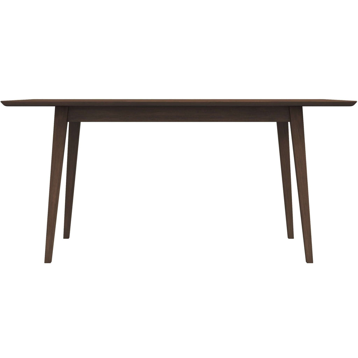 Modern Rectangular Dining Table with Solid Wood Construction - Dark Brown or White, photo 11 of 32