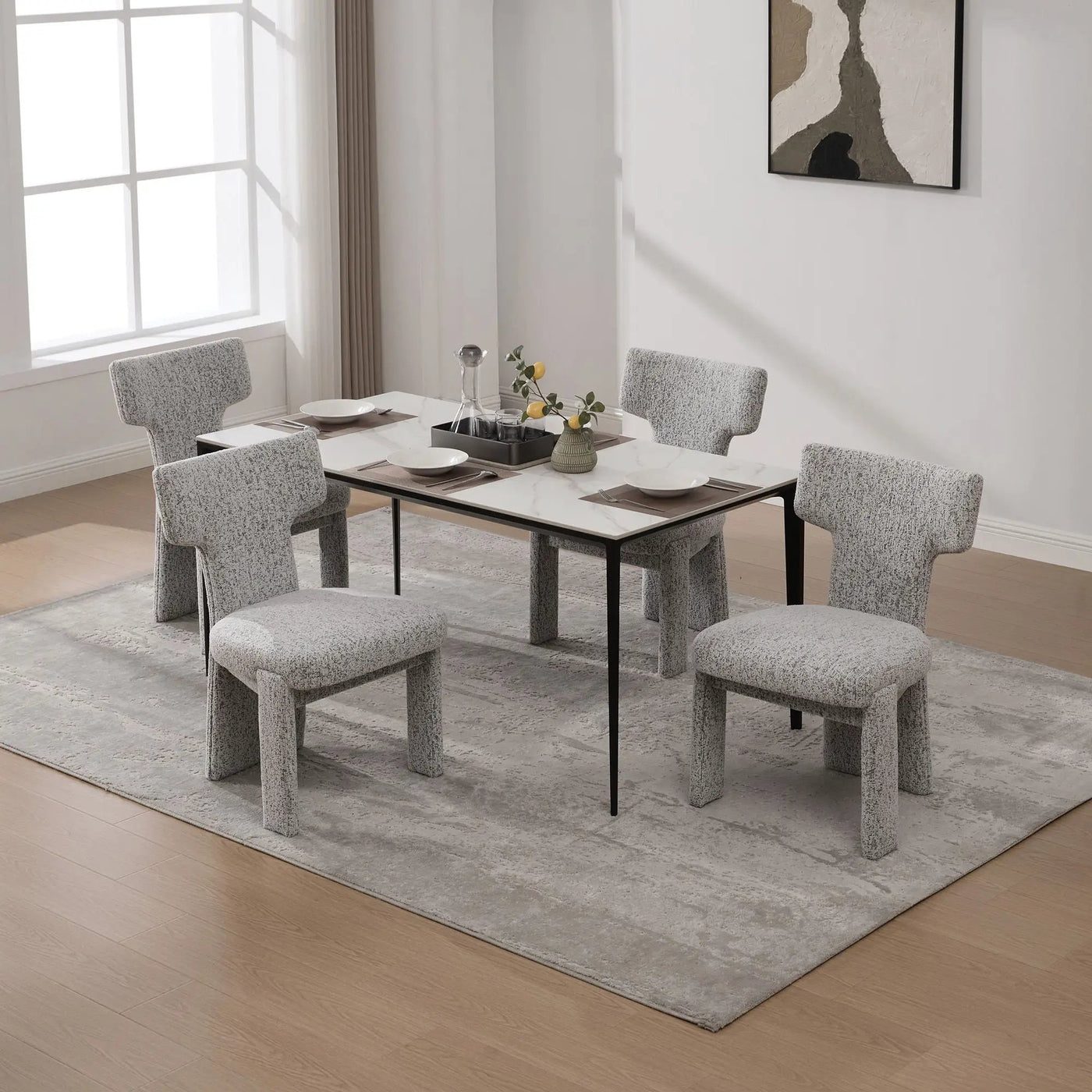 Armless Curved Back Accent Chairs by HouseOfZazla