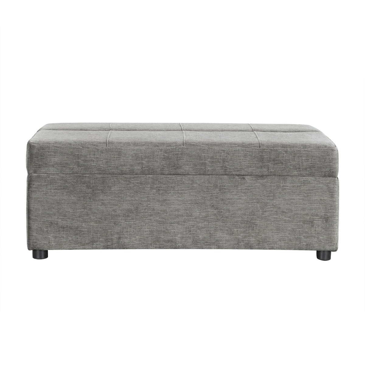 Twin Size Folding Ottoman Sleeper Bed with Mattress - Light Brown, Black, Dark Gray, White, photo 2 of 40