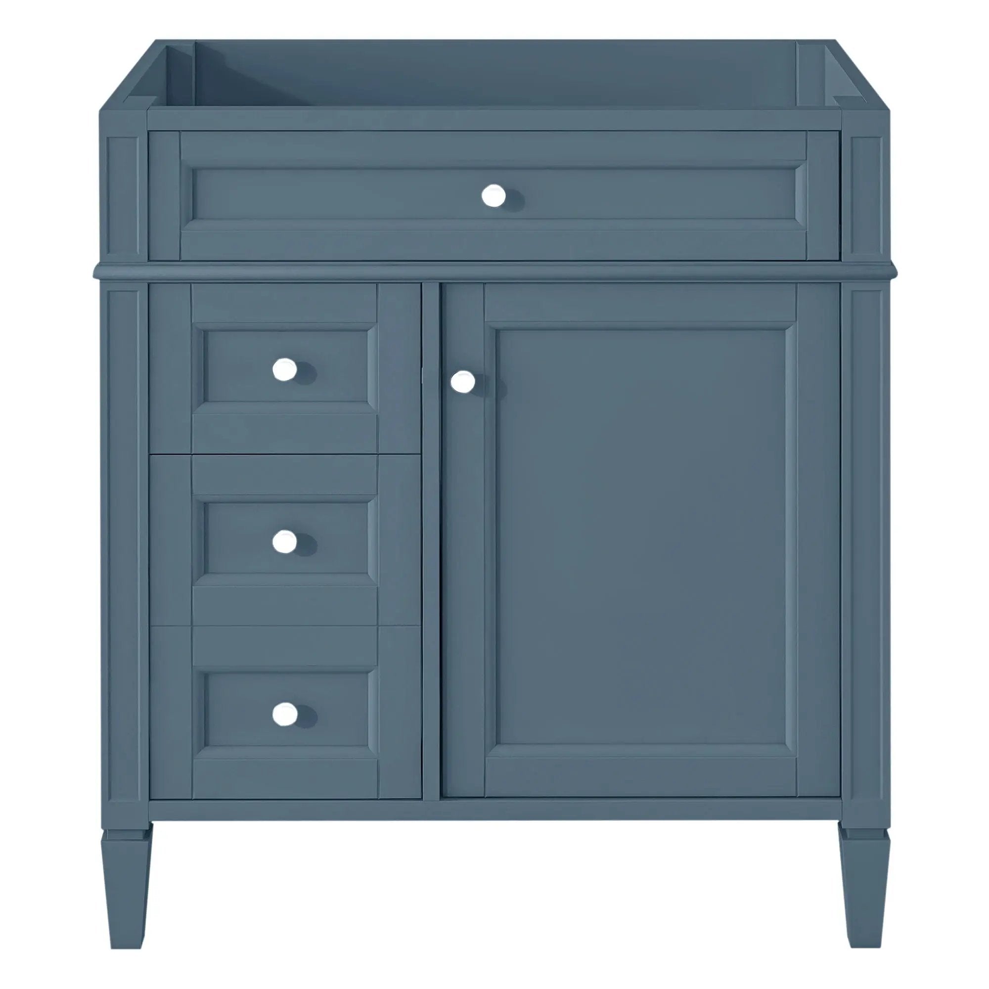 Bathroom Vanity Cabinet with 2 Drawers and Tip-Out Drawer - Indigo by HouseOfZazla