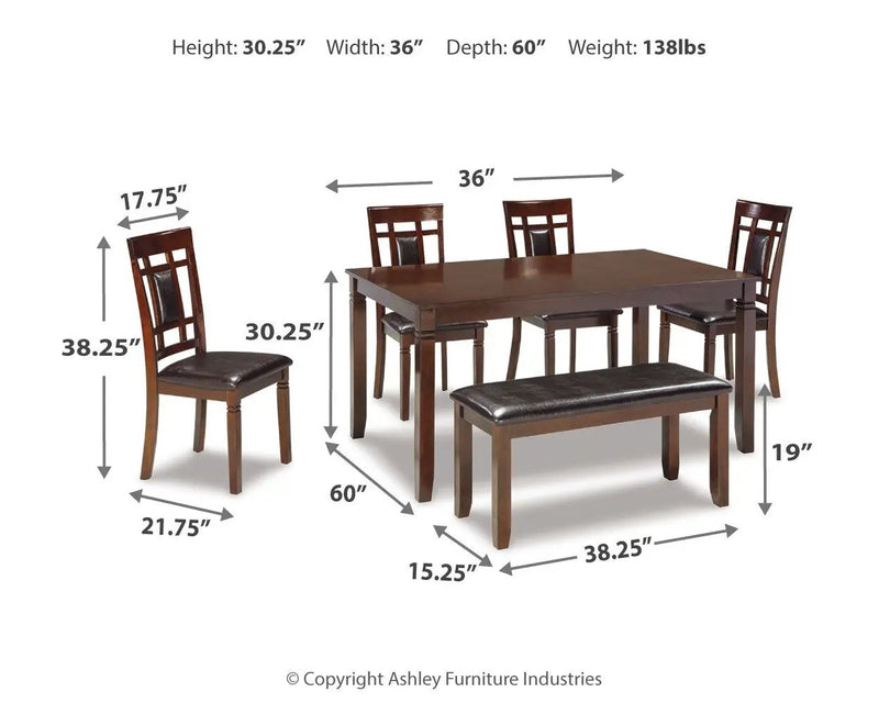 Bennox - Dining Room Table Set (Set of 6) - Brown by Unique Piece Furniture