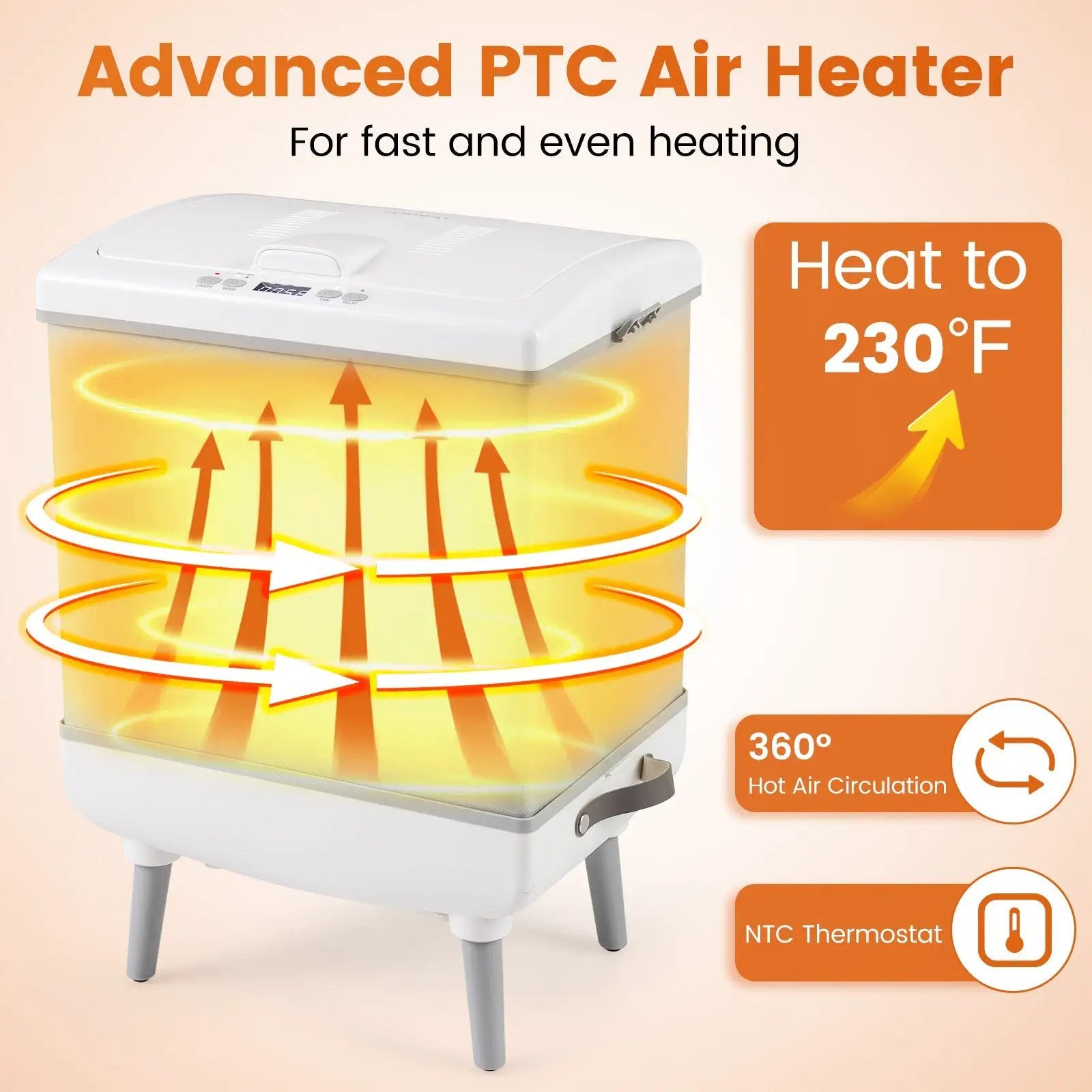 35L Large Towel Warmer with Heating and Drying Modes for Bathroom by DirectDeals