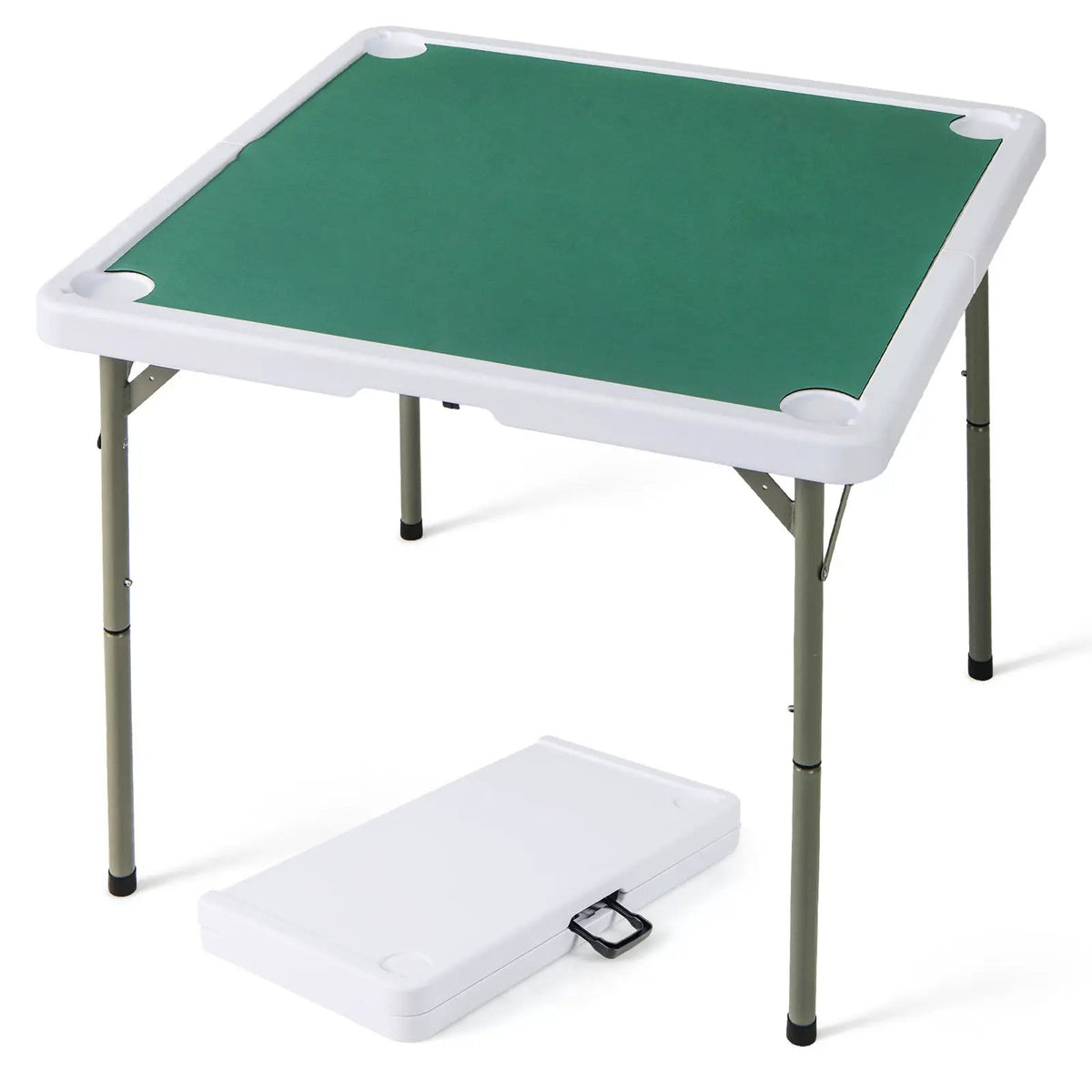 35 Inch 4 Player Game Card Folding Mahjong Table with Cup Holders by DirectDeals