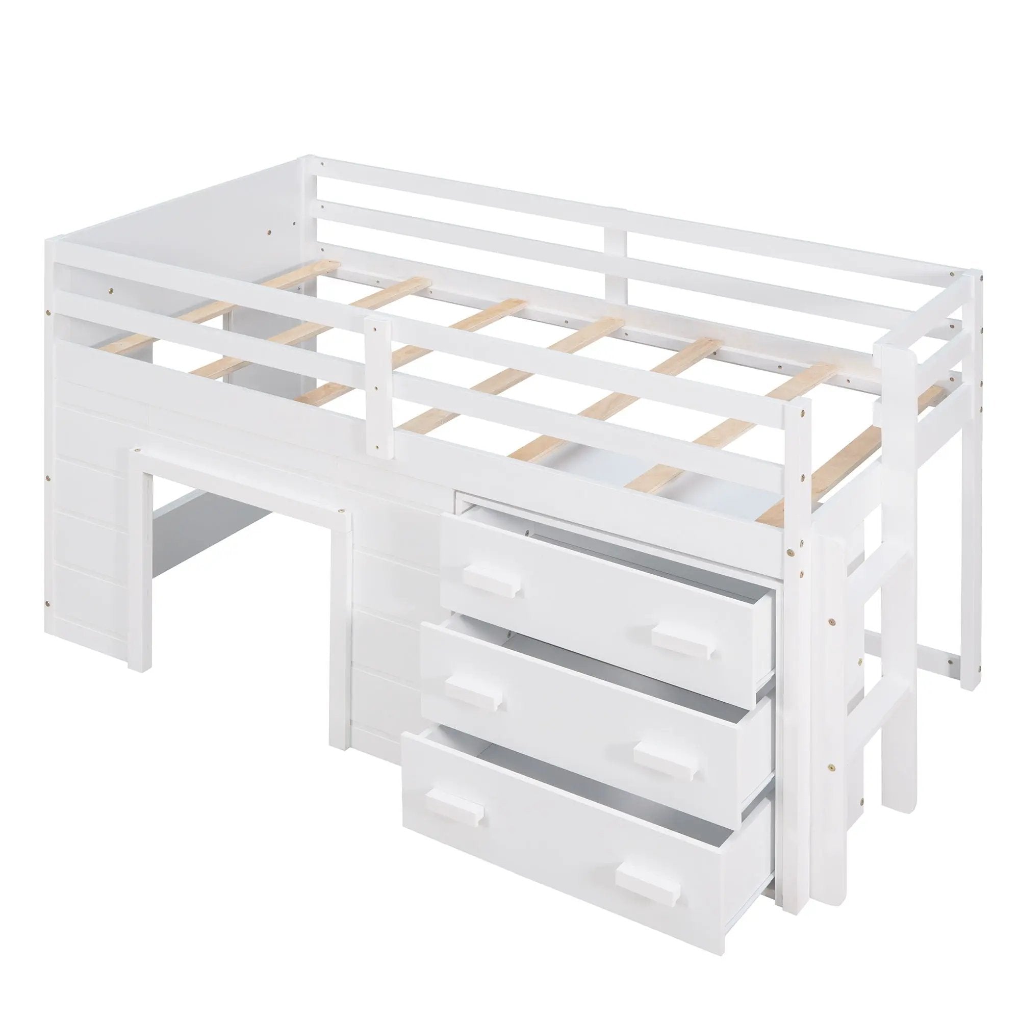 Loft Bed With Cabinet And Shelf by Unique Piece Furniture
