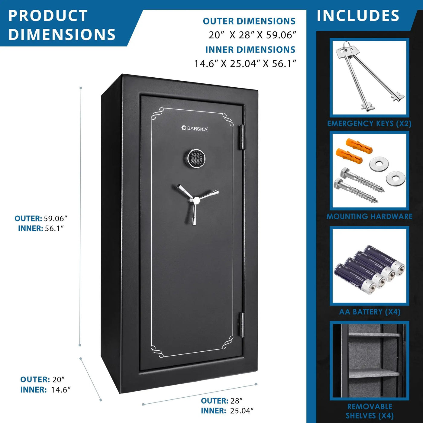 Tall Fireproof Protection Safe Vault by HouseOfZazla