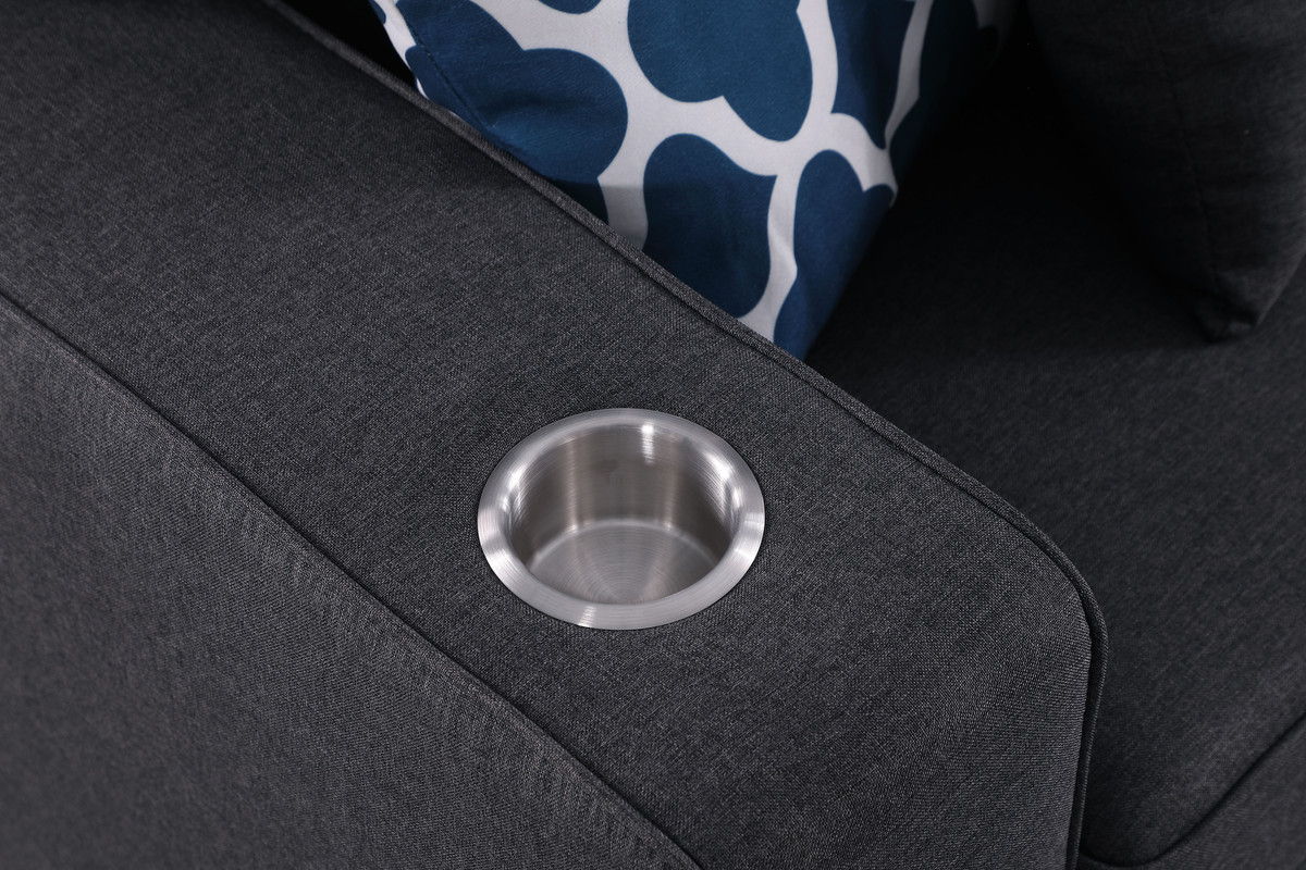 Cooper - Sectional Sofa With Ottomans And Cupholder by HouseOfZazla