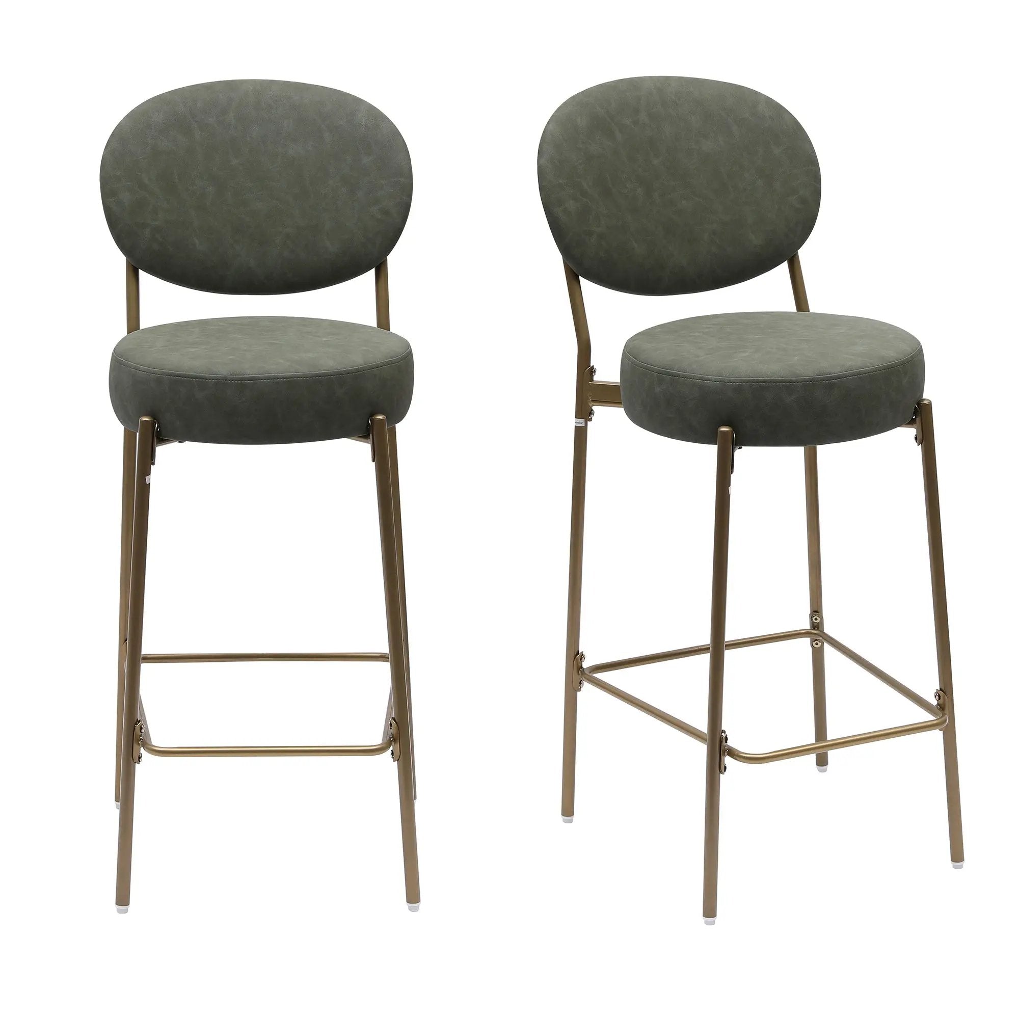 29'' H Upholstered Bar Stools Set of 2 by HouseOfZazla