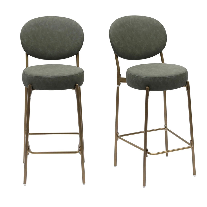29'' H Upholstered Bar Stools Set of 2 by HouseOfZazla