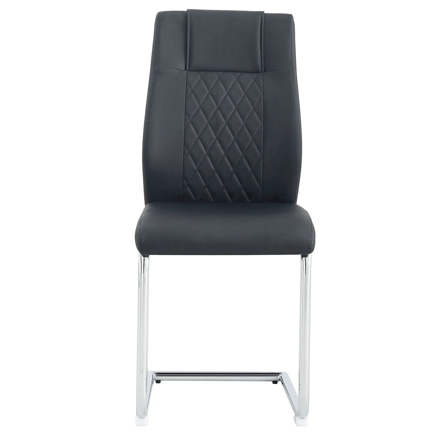 Modern Dining Chairs With Padded Seat, Metal Legs by HouseOfZazla
